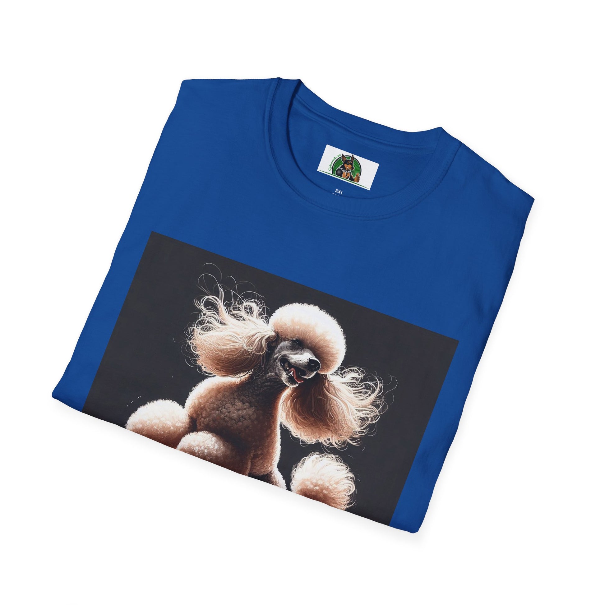 Dancing Poodle T-Shirt - Fun and Playful Animal Lover Top T-Shirt Printify