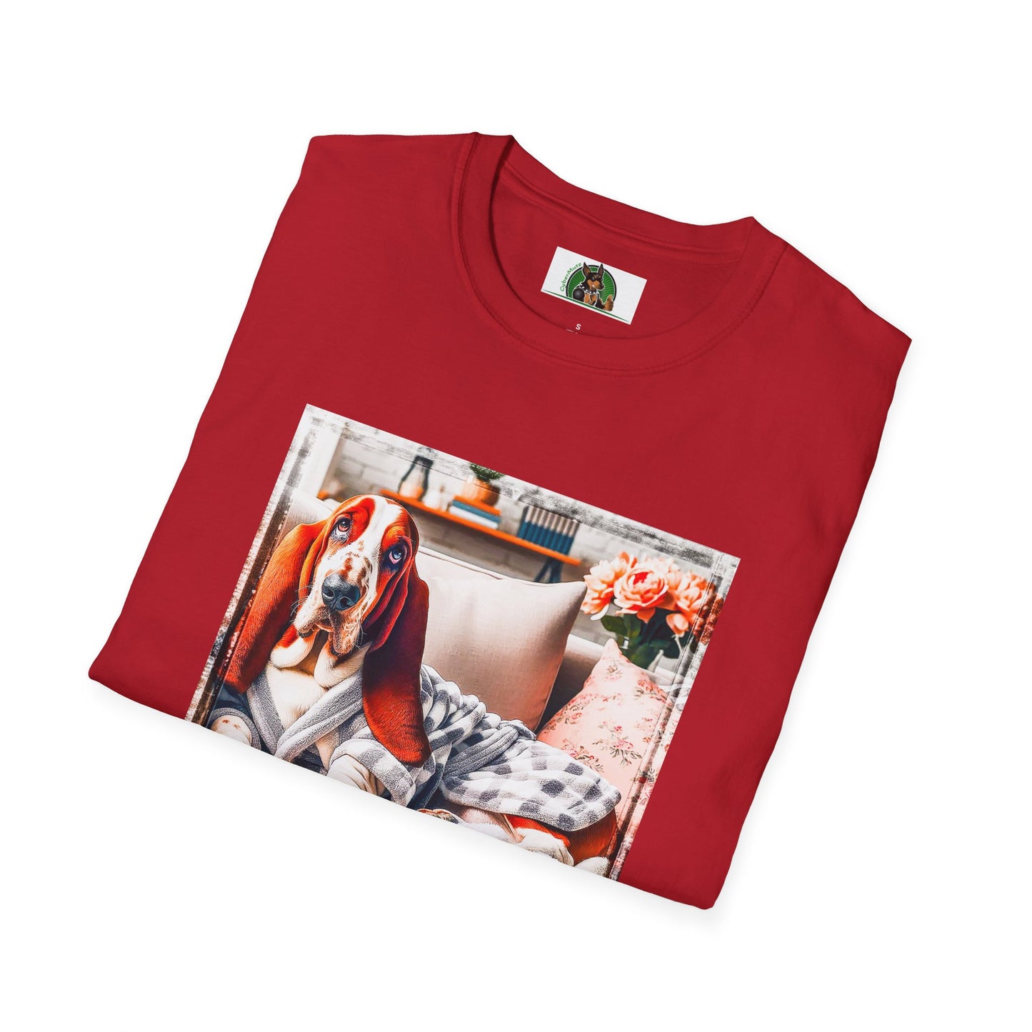 Basset Hound In PJ's Reading