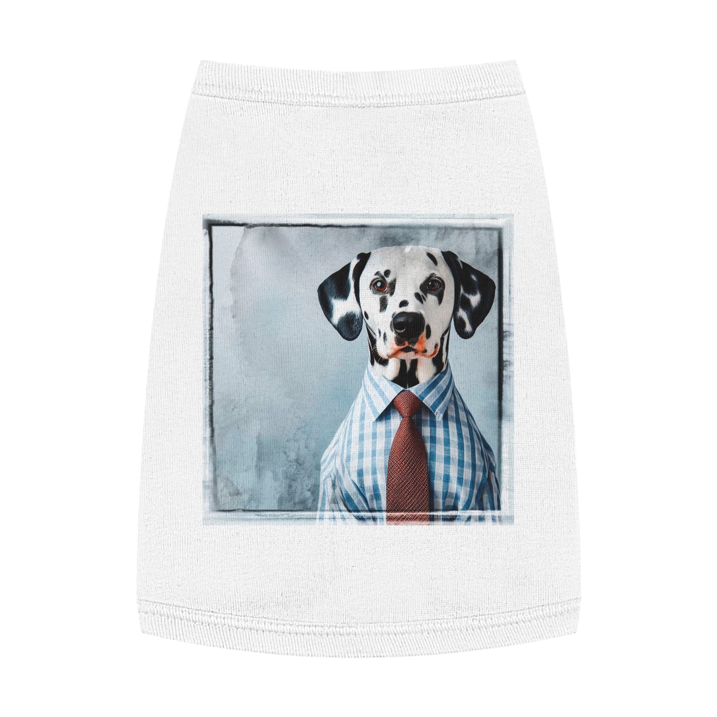 Pet Tank Top Dalmatian Pets Printify M White 