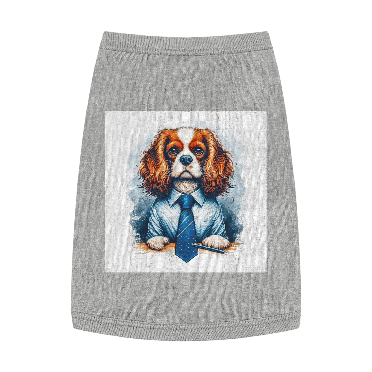 Pet Tank Top Cavalier King Charles Spaniel Pets Printify M Heather 