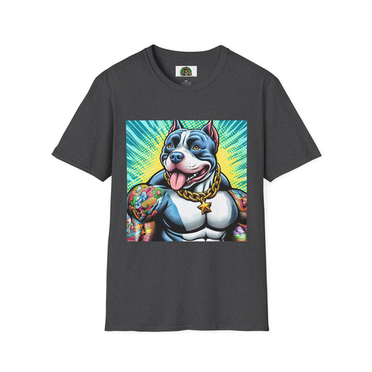 Pit Bull big muscles shirt T-Shirt Printify XS Dark Heather