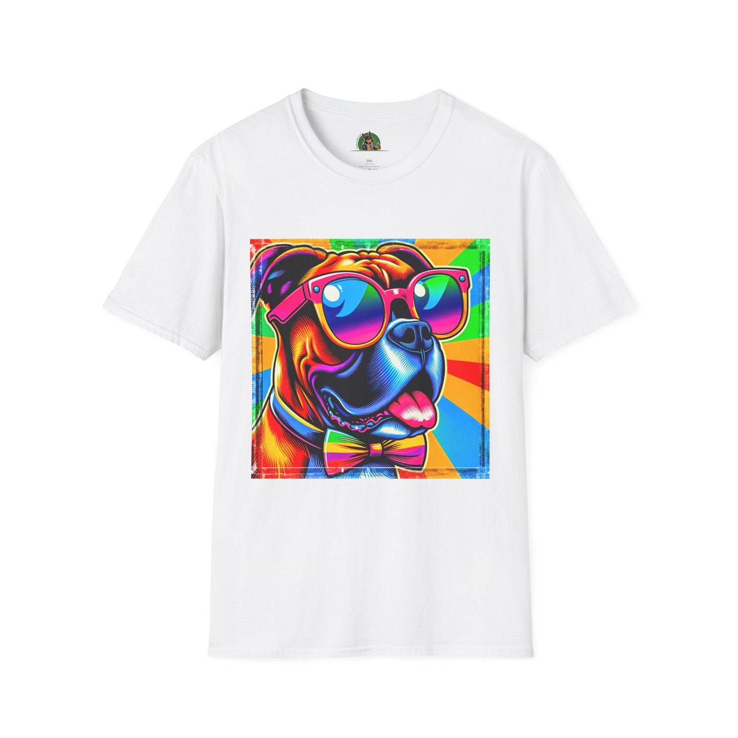 Boxer Pop Art Shirt T-Shirt Printify XS White 