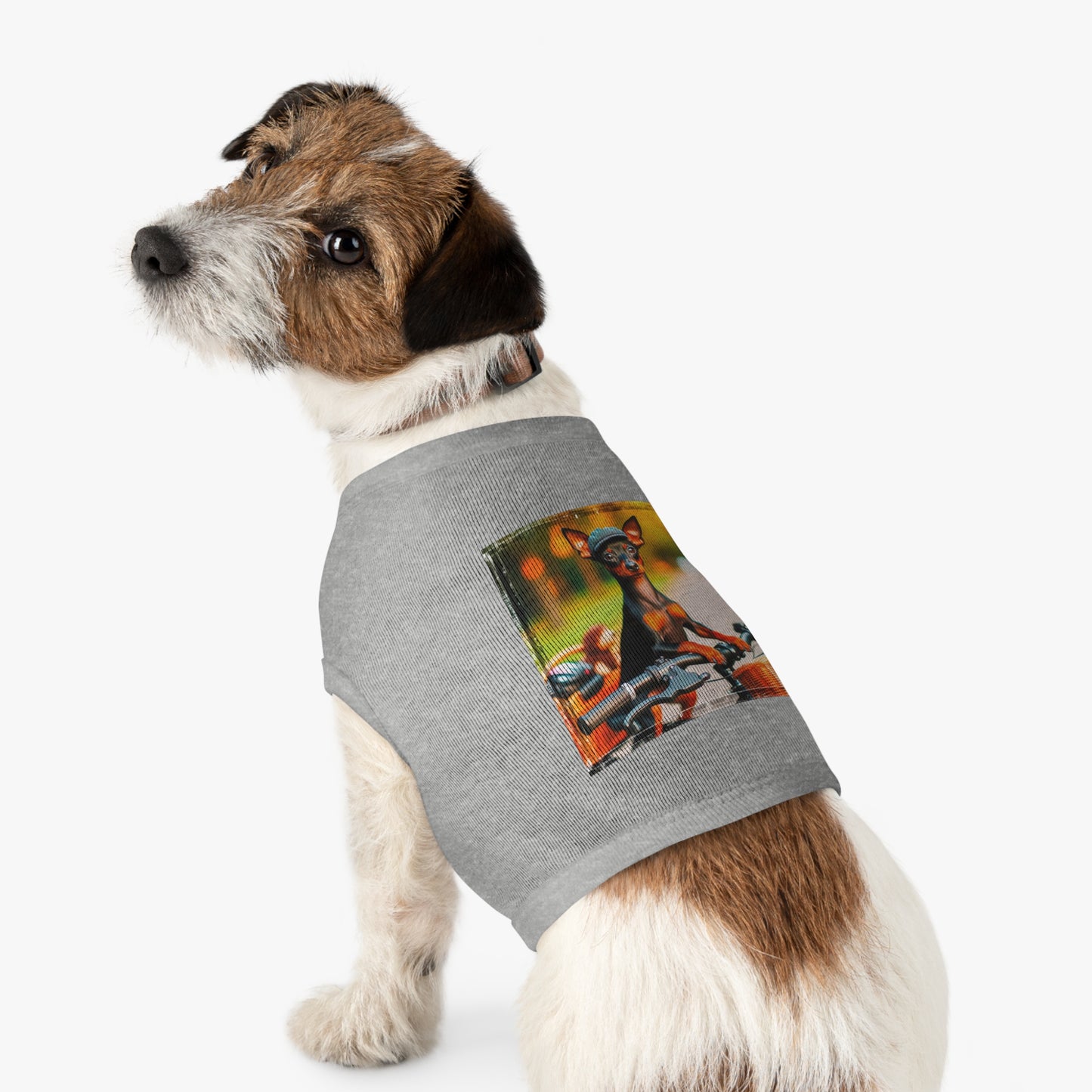 Dog Tank Top - Min Pin Tank Tops Pets Printify   