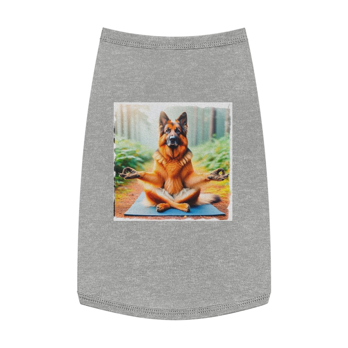 Pet Tank Top German Shepherd Pets Printify L Heather