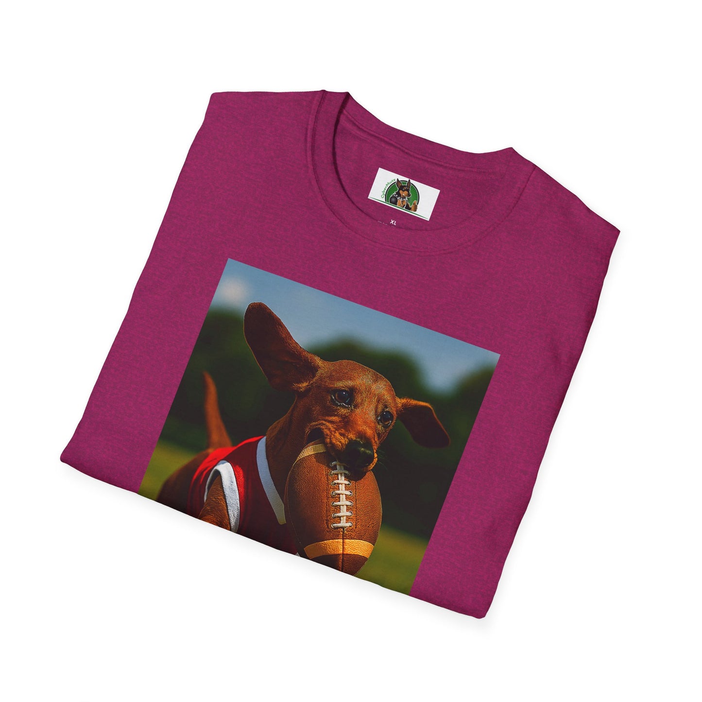 Sports Dachshund Football T-Shirt