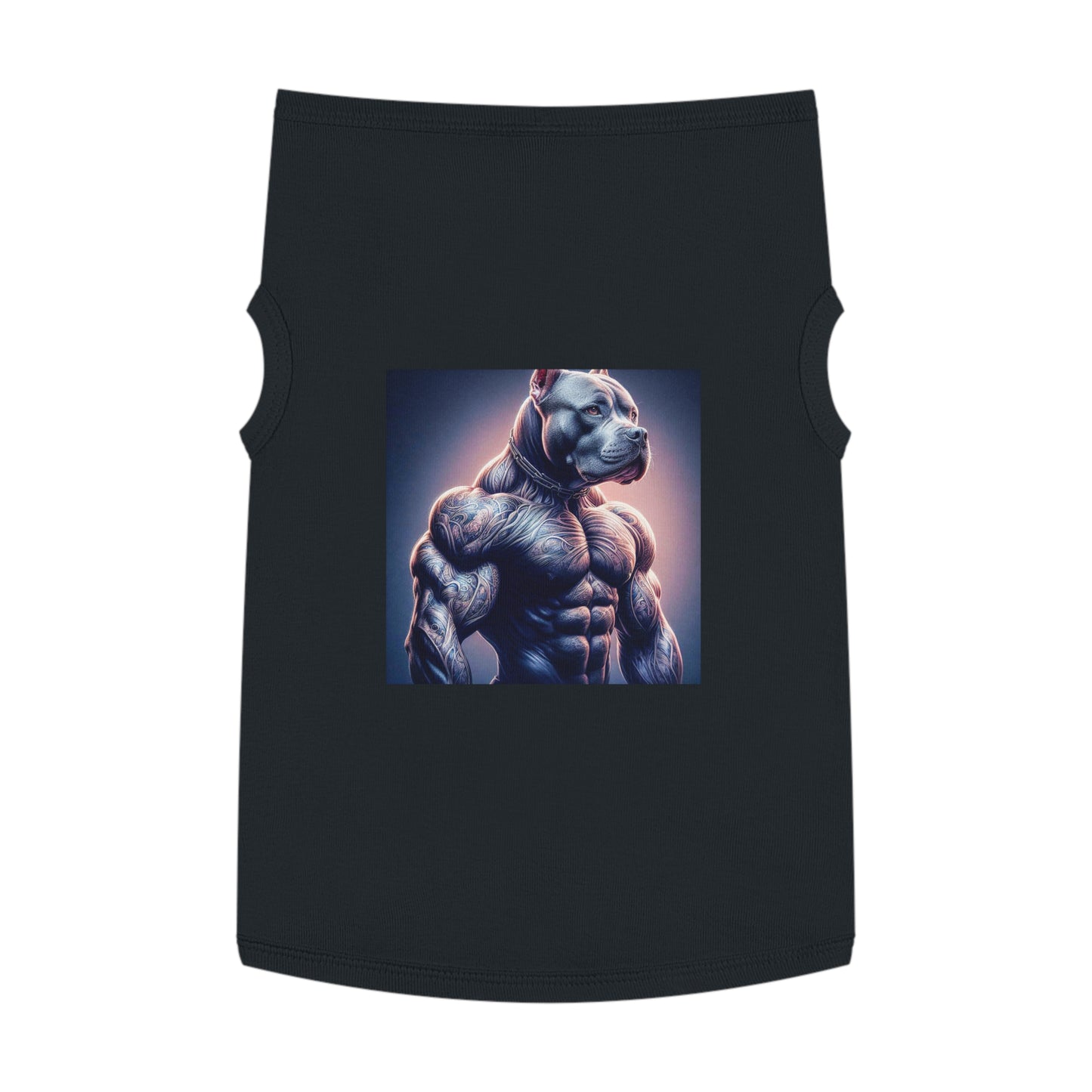 Pet Tank Top Pit Bull Pets Printify XL Black