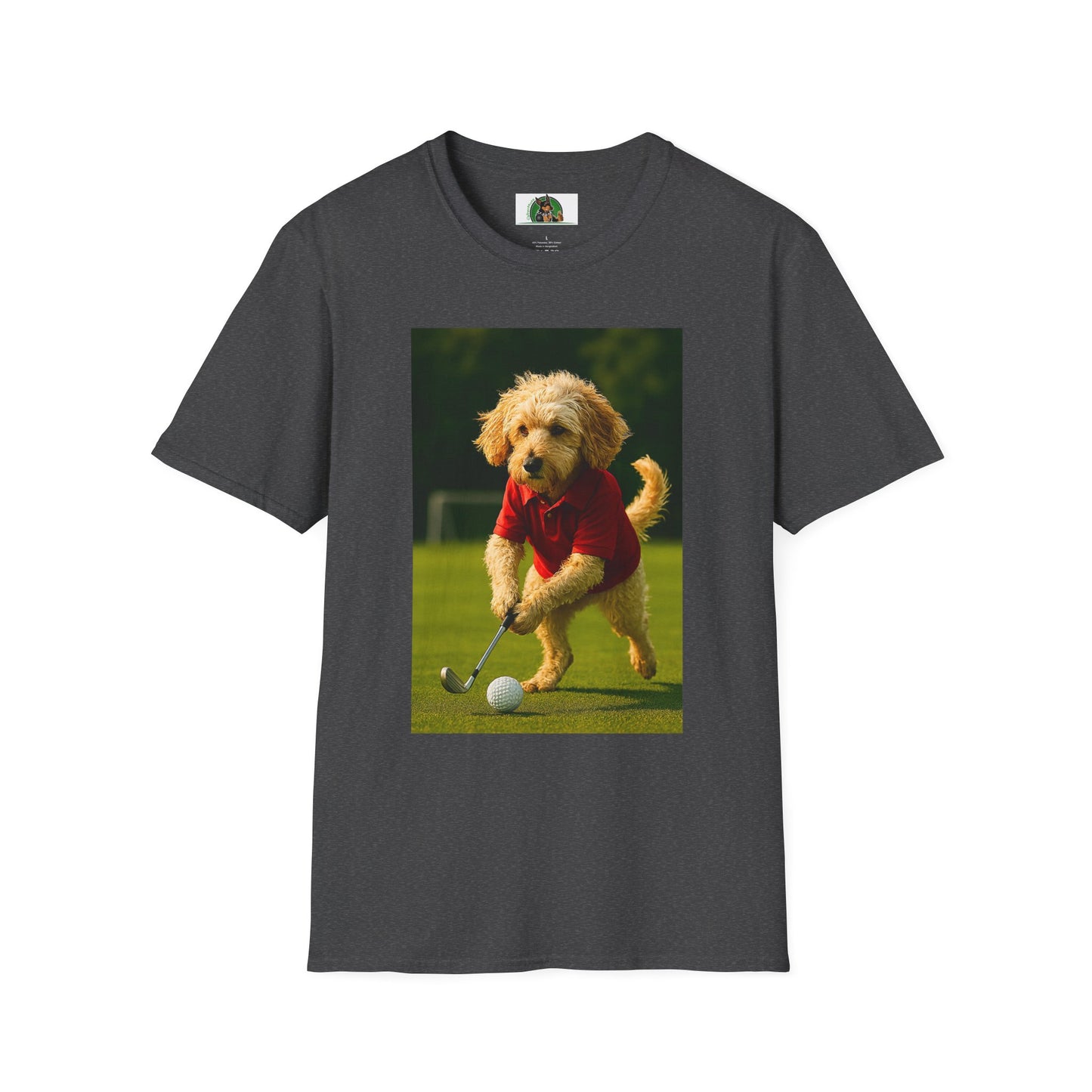 Sports Cockerpoo Golf T-Shirt T-Shirt Printify Dark Heather XS