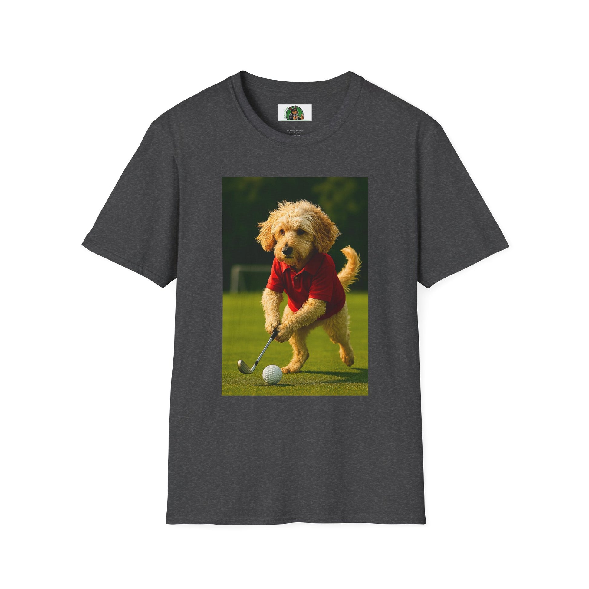 Sports Cockerpoo Golf T-Shirt T-Shirt Printify Dark Heather XS