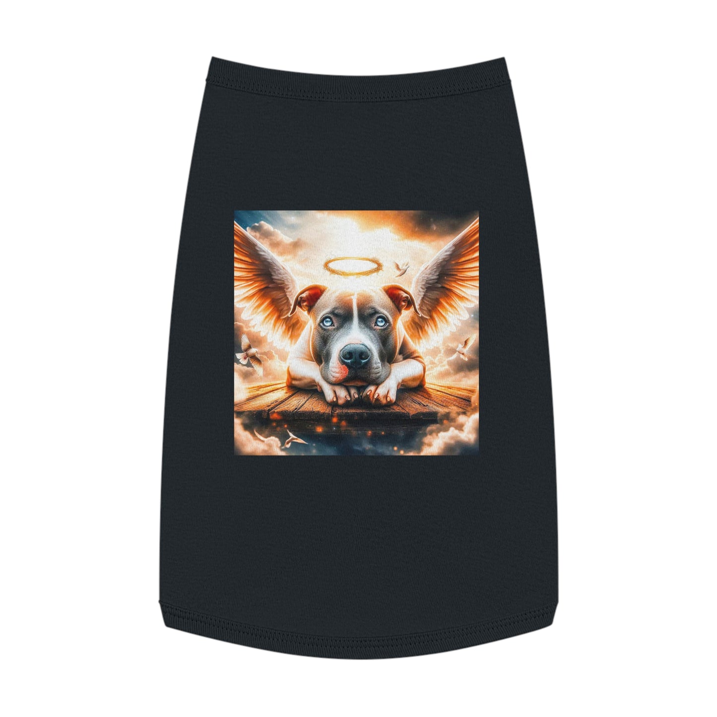 Pet Tank Top Pit Bull Pets Printify L Black