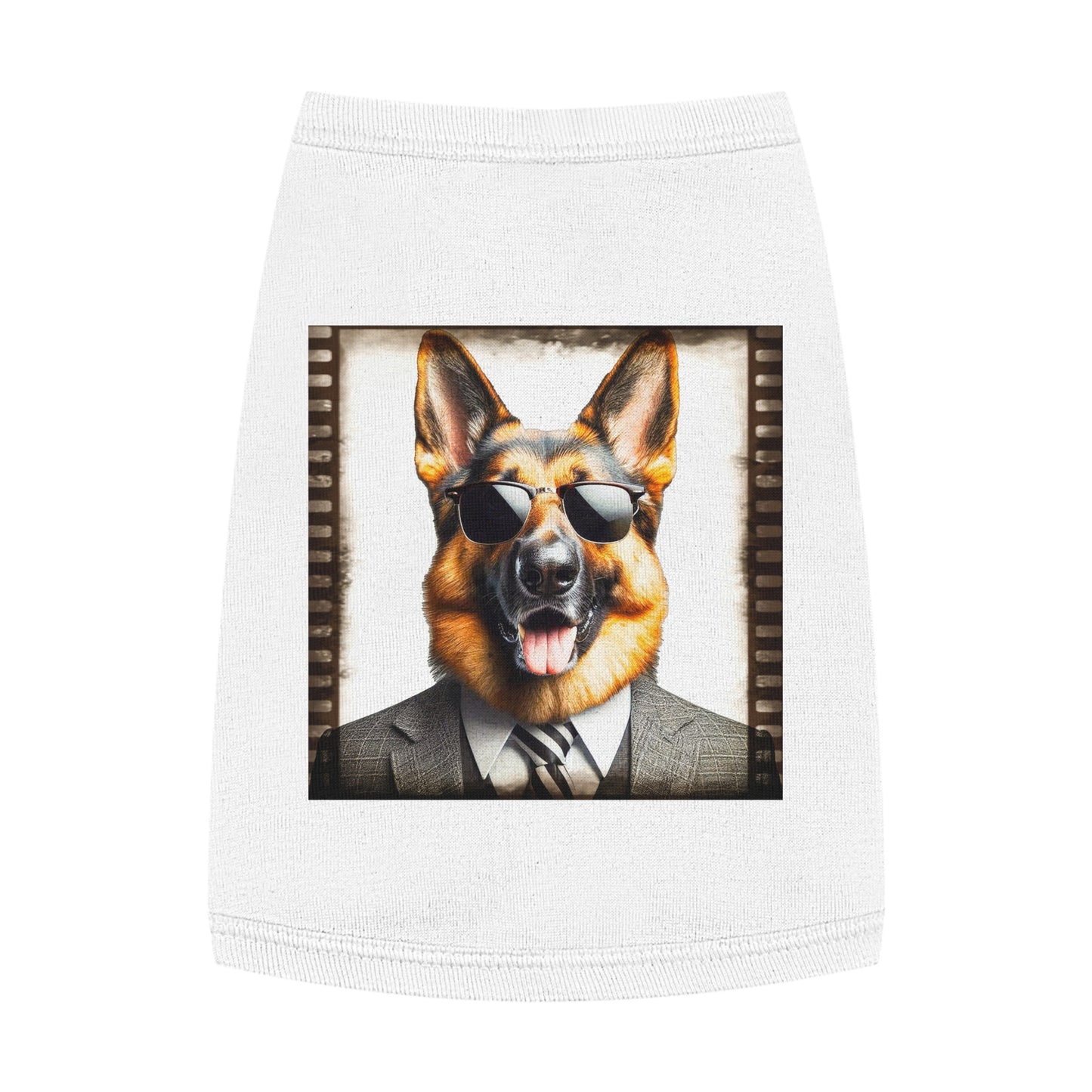 Pet Tank Top German Shepherd Pets Printify M White 