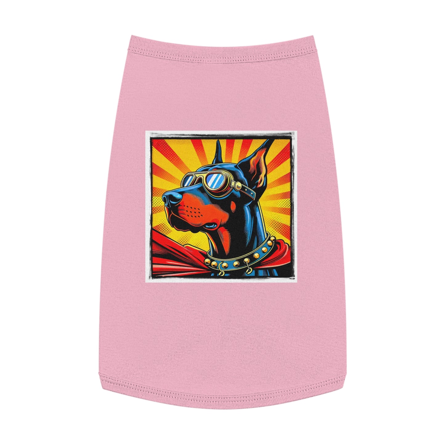 Pet Tank Top Doberman Pets Printify L Pink