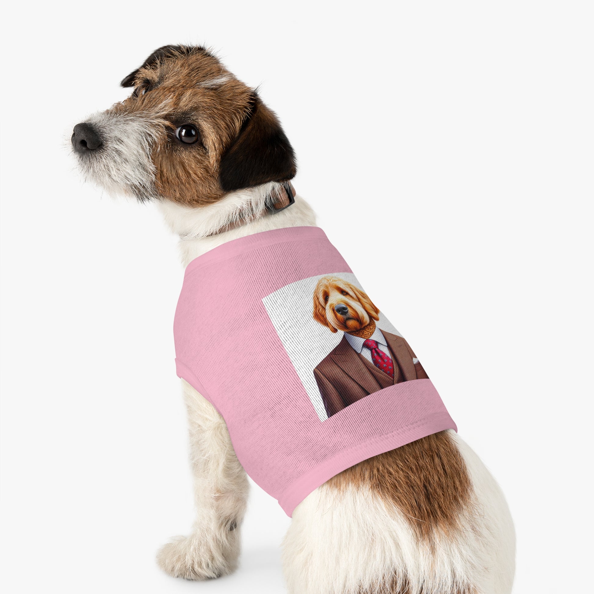 Pet Tank Golden Doodle professional businessman shirt Pets Printify