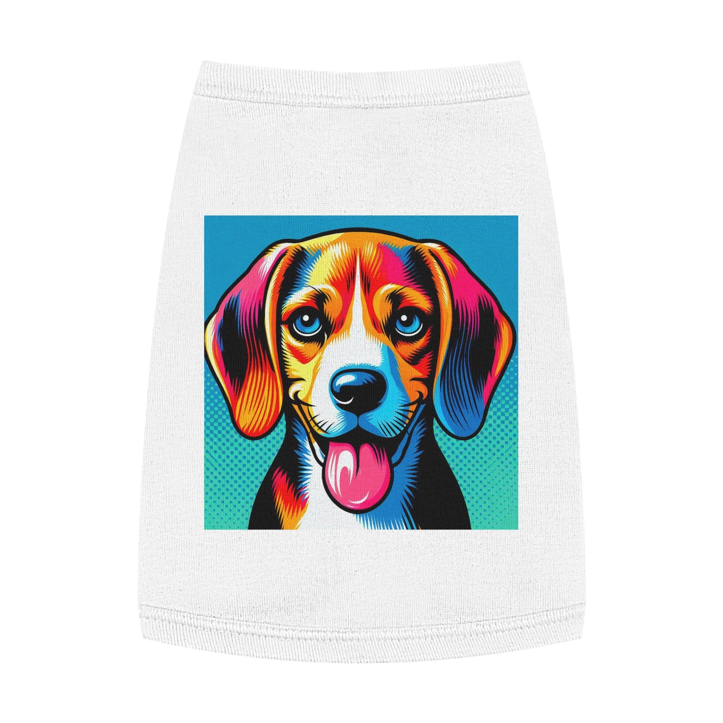 Pet Tank Top Beagle Colorful Dog Pets Printify   