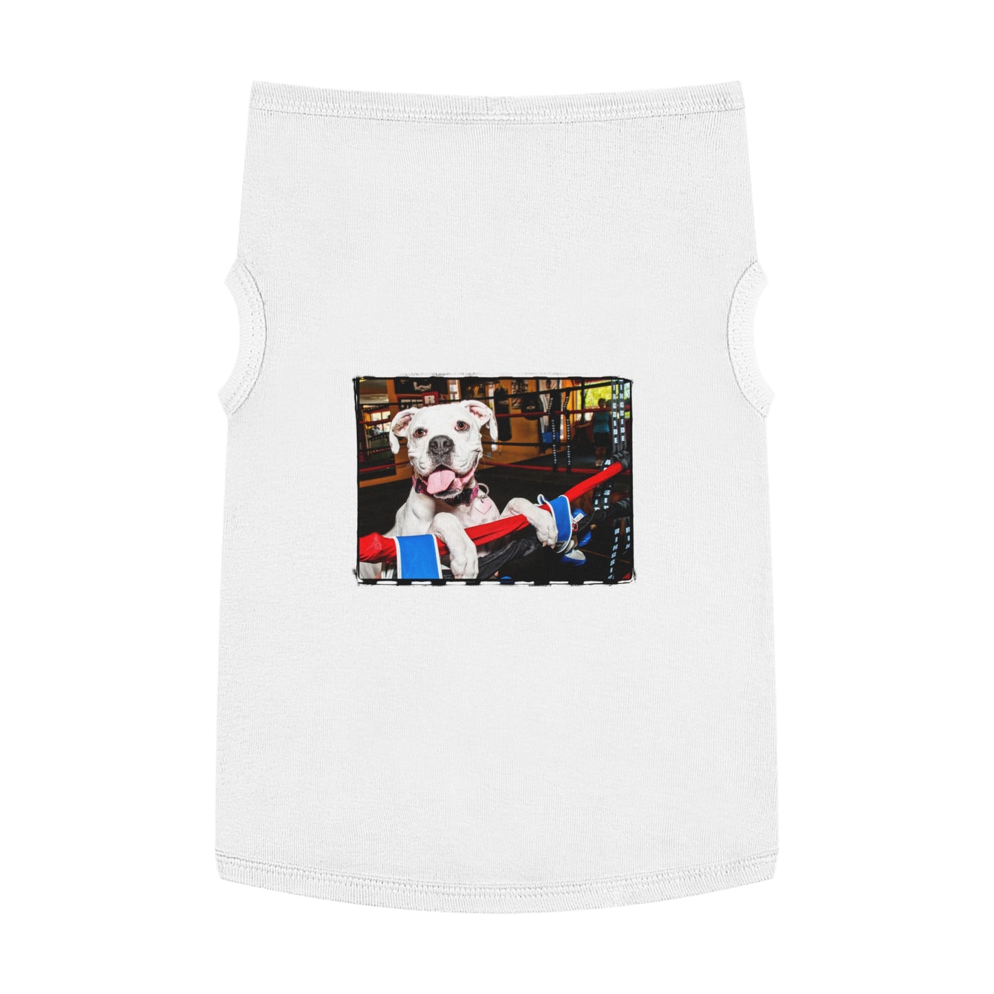 Pet Tank Top Boxer Pets Printify XL White 