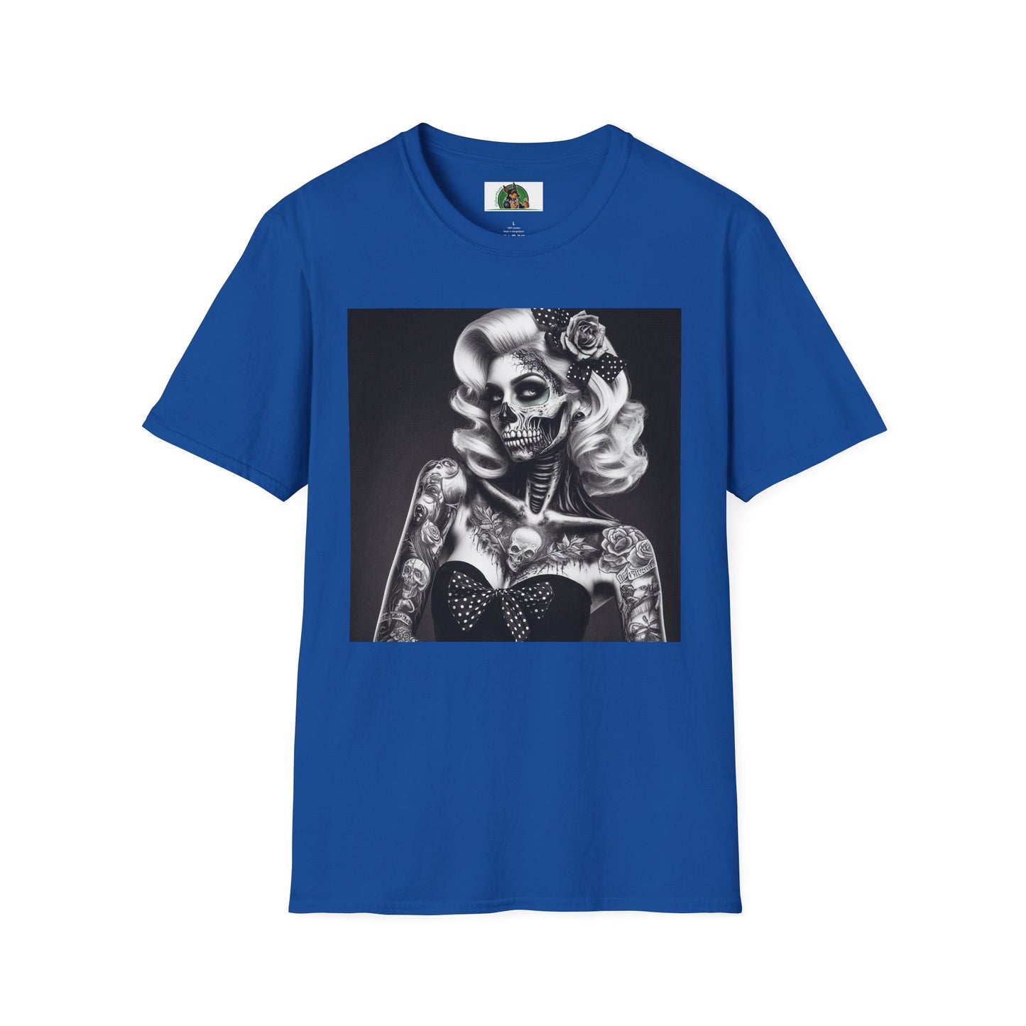 Zombie Girl Graphic T-Shirt - Quirky Soft Cotton Tee | CyberMutz T-Shirt Printify S Royal