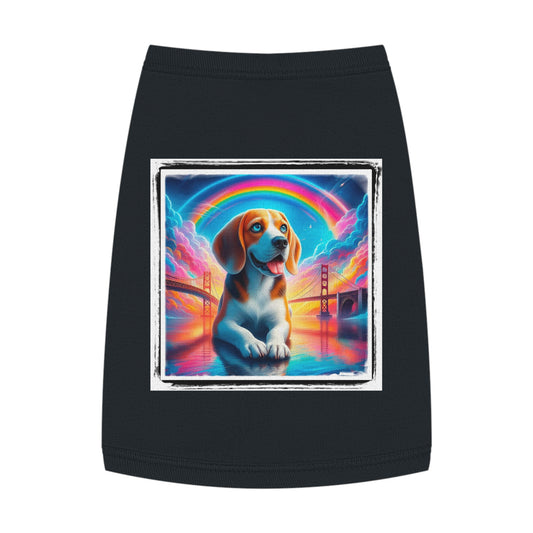 Pet Tank Top Beagle Dog Rainbow Bridge Pets Printify   