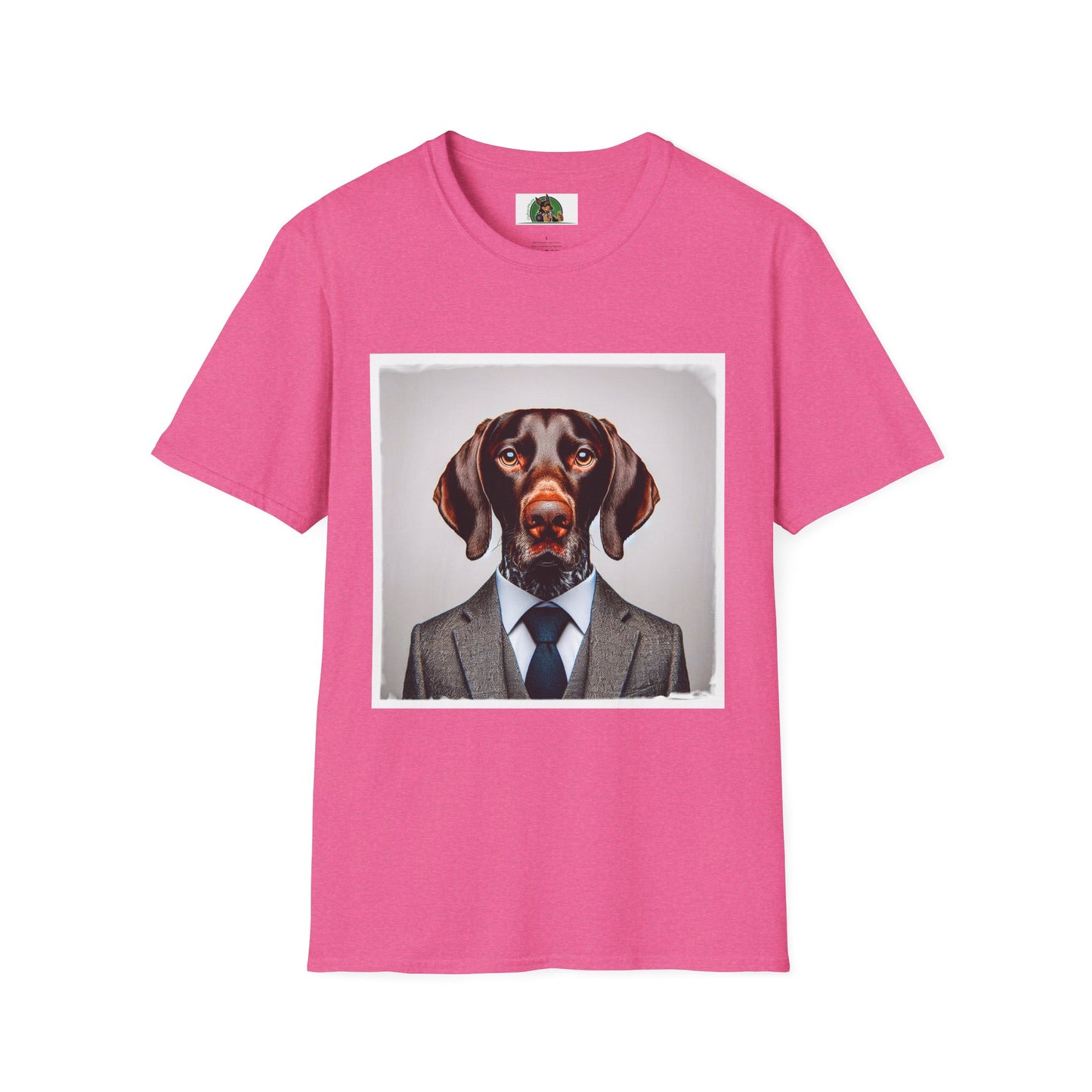 German Shorthaired Pointer T-Shirt Printify S Heather Heliconia 