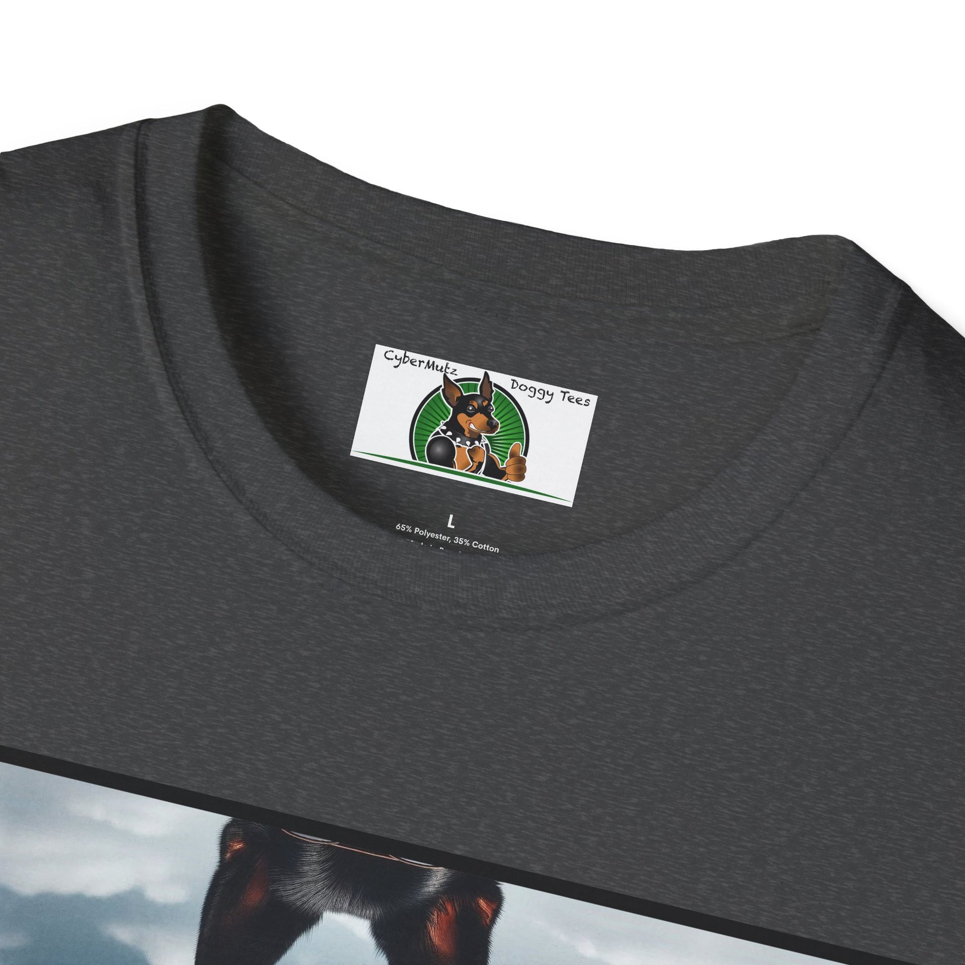 German Shepherd Agent Dog Unisex Softstyle T-Shirt T-Shirt Printify