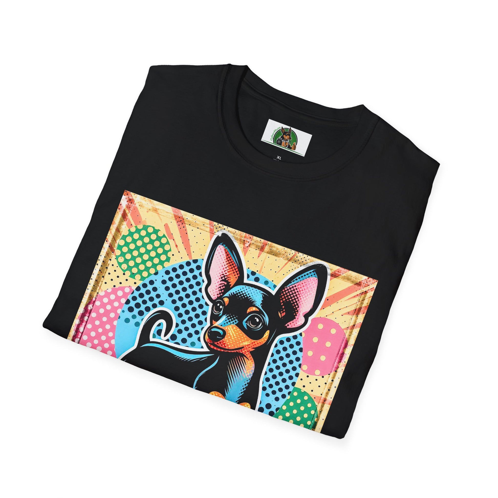 Min Pin T-Shirt cute puppy T-Shirt Printify