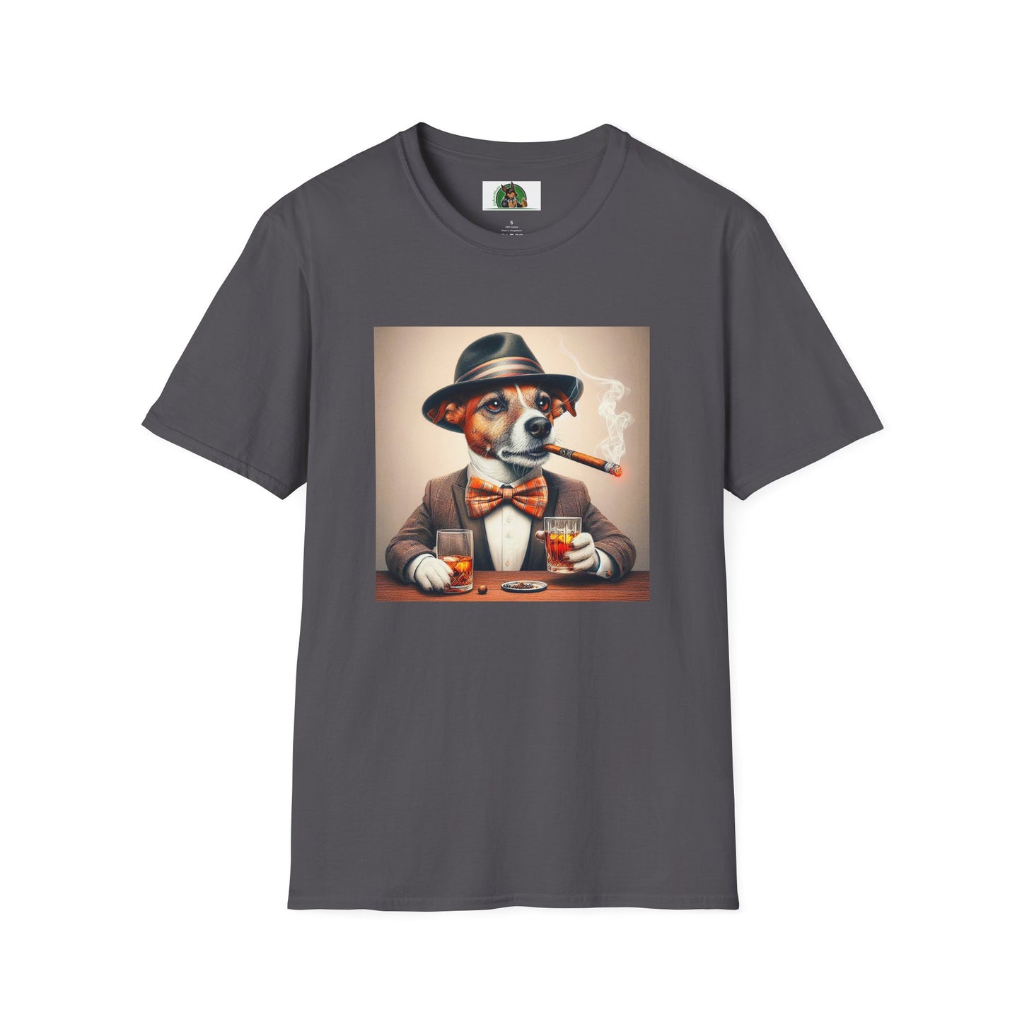 Jack Russell T-Shirt Printify S Charcoal