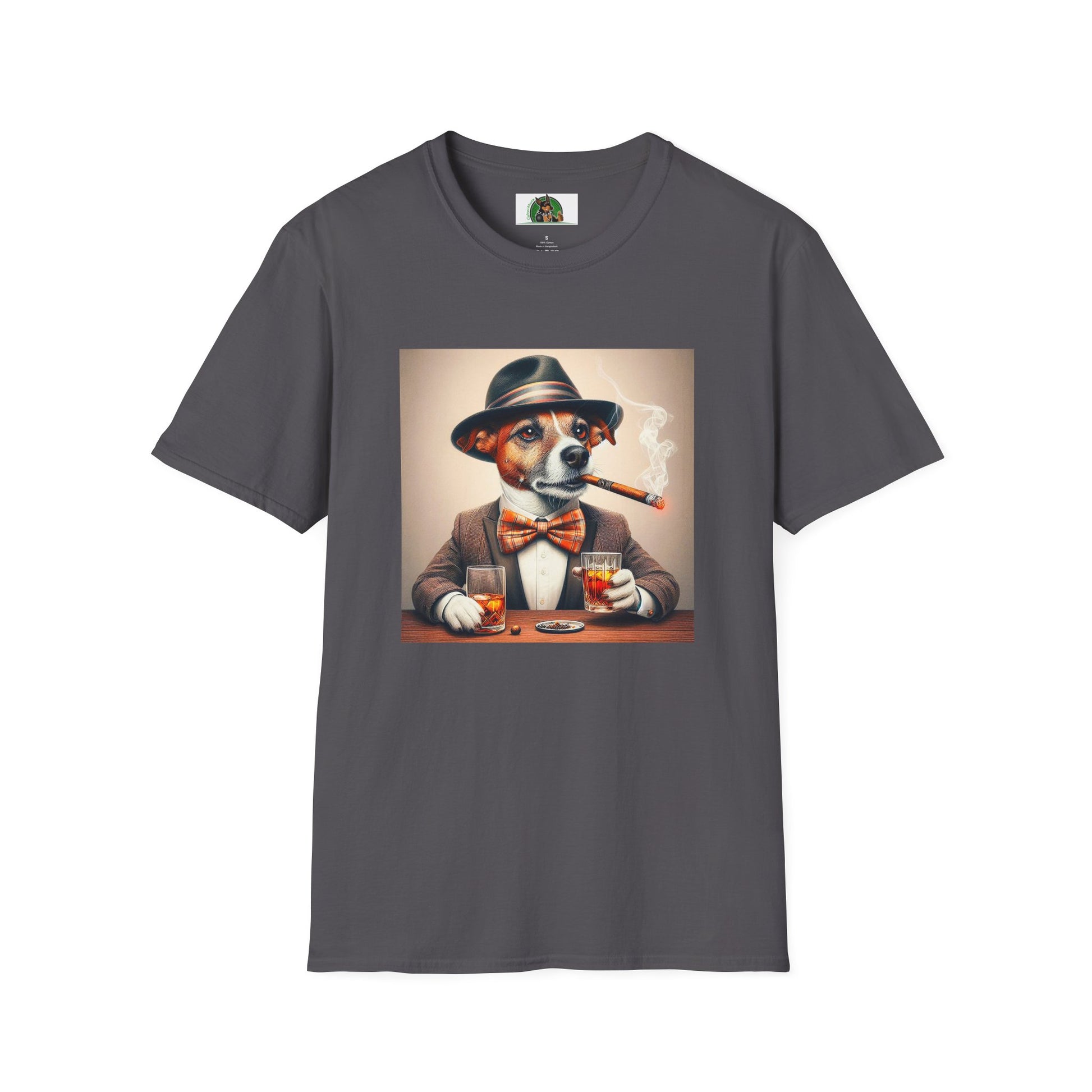 Jack Russell T-Shirt Printify S Charcoal