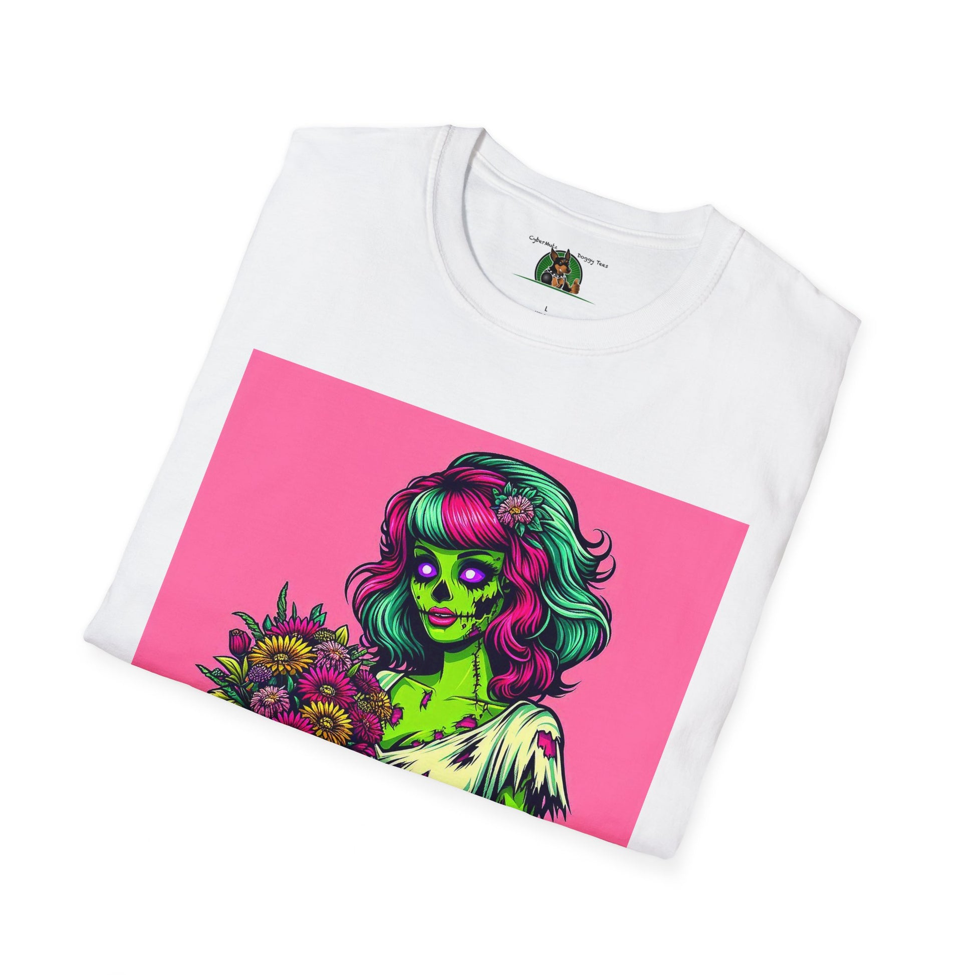 Wacky Zombie Pin Up Girl T-Shirt Printify   