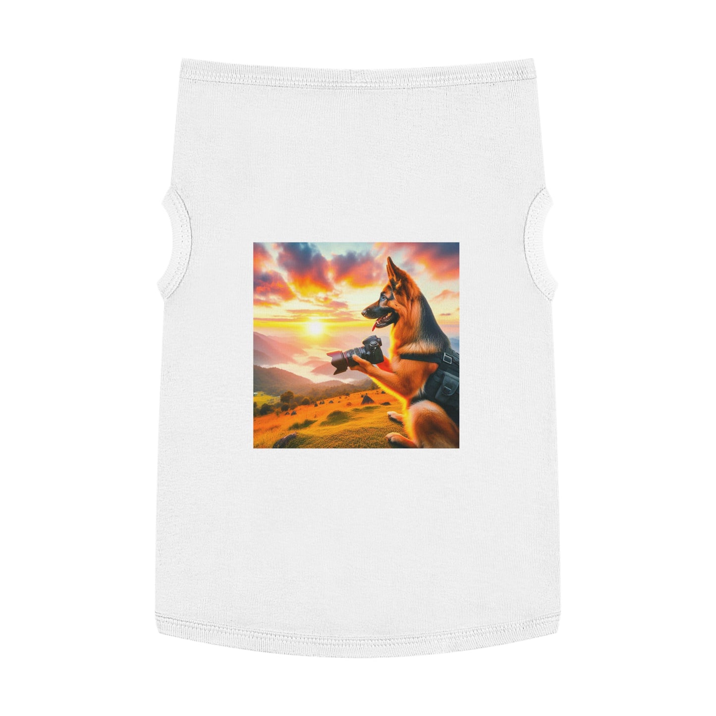 Pet Tank Top German Shepherd Pets Printify XL White