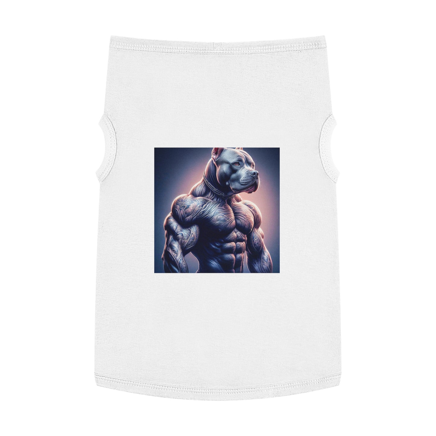 Pet Tank Top Pit Bull Pets Printify XL White