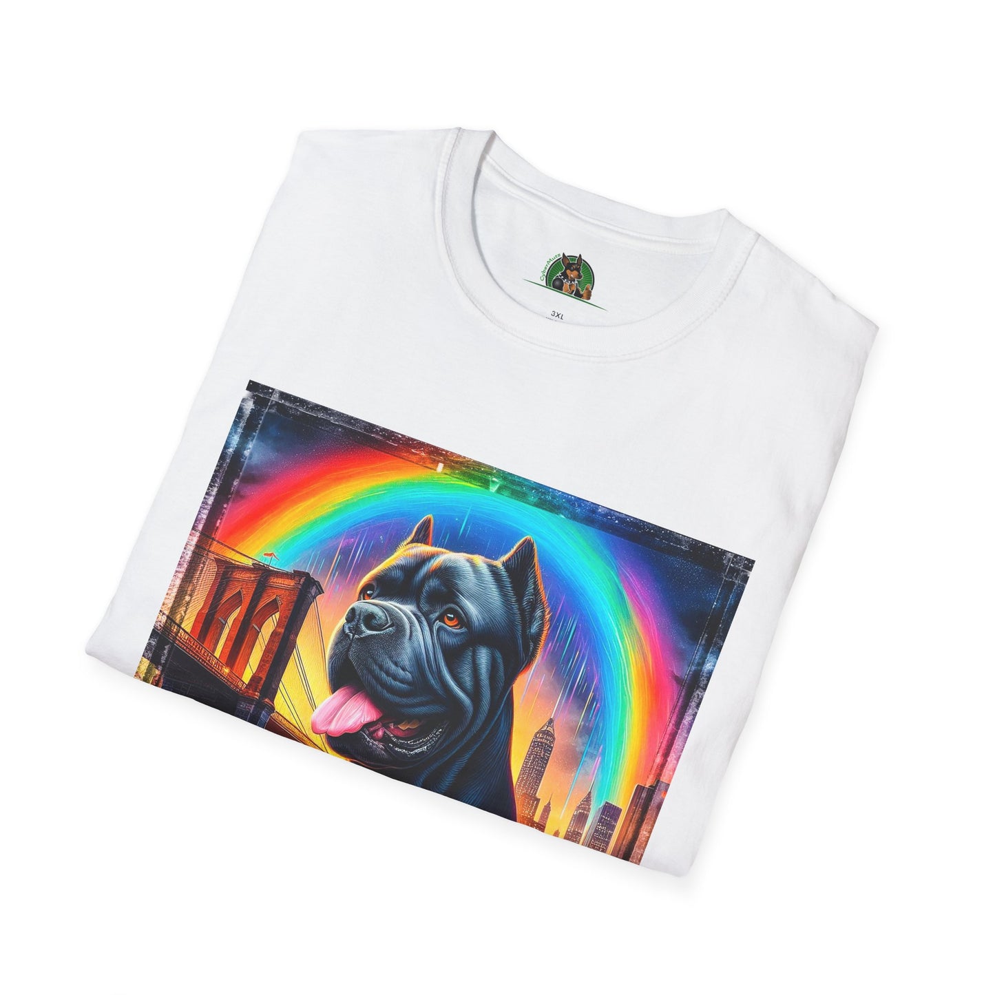 Cane Corso Rainbow Bridge TShirt T-Shirt Printify