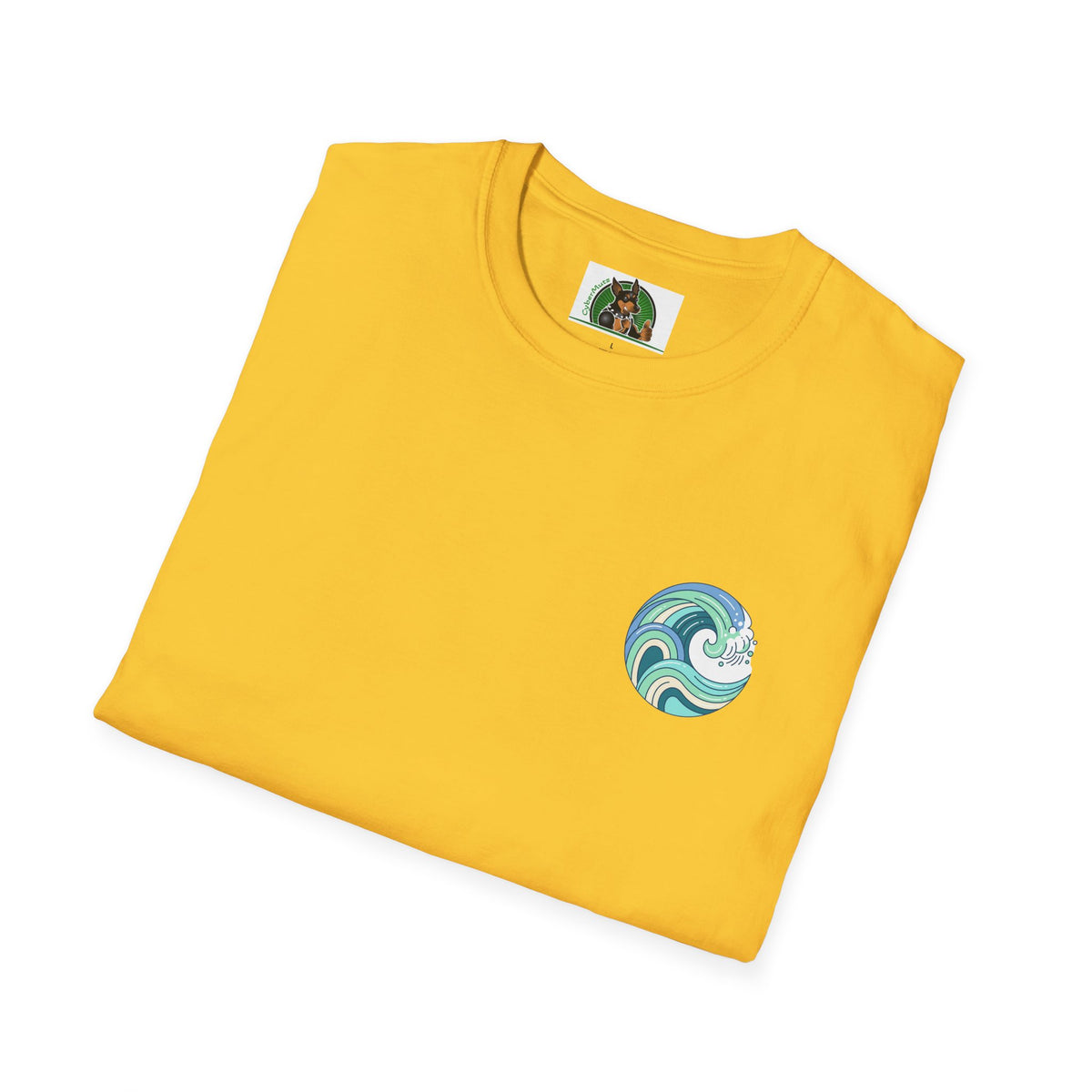 Dalmatian surf day t shirt Back Design