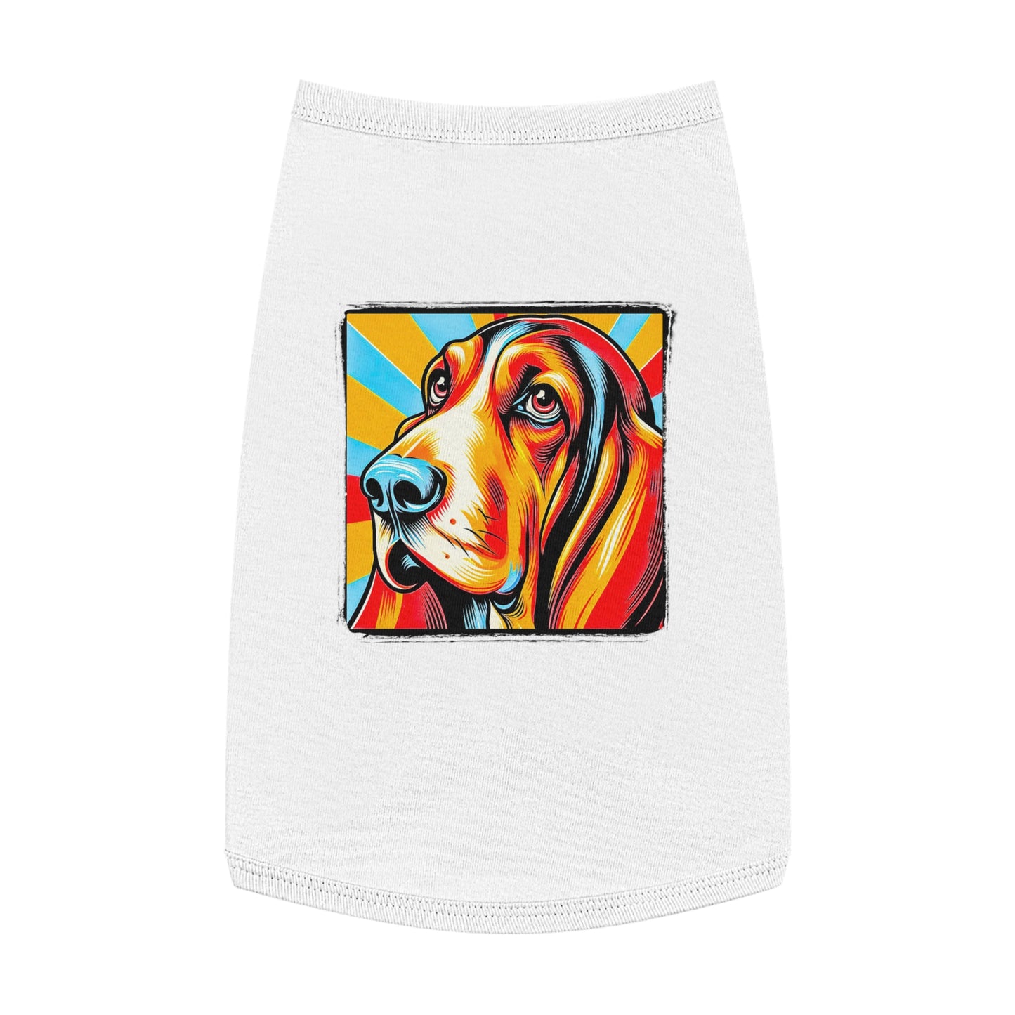 Pet Tank Top Basset Hound Pets Printify L White