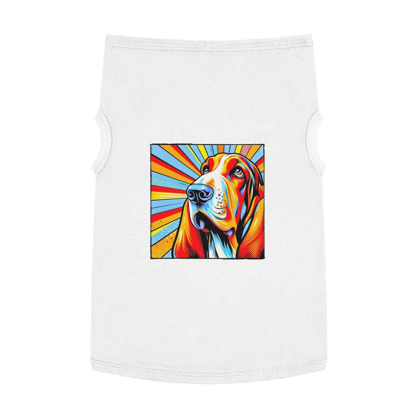 Pet Tank Top Basset Hound Pets Printify XL White