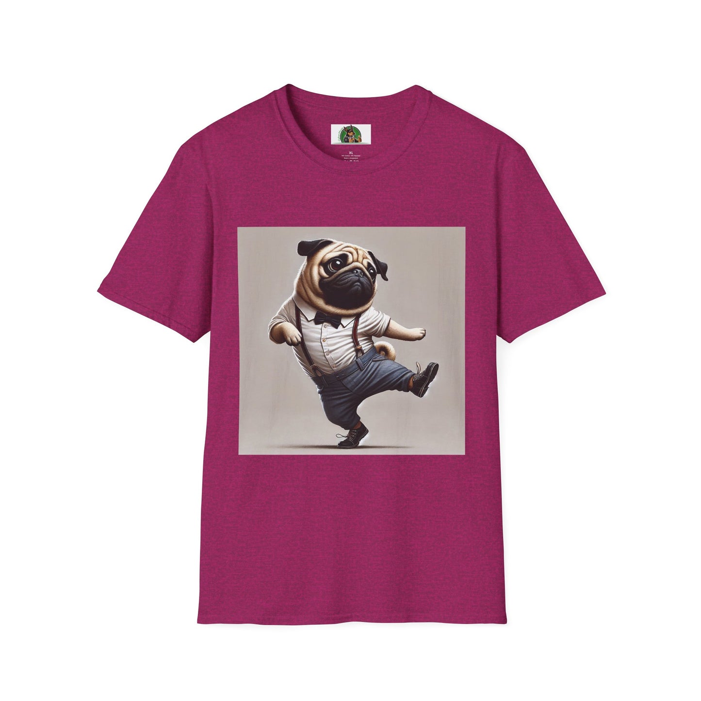 Dancing Pug T-Shirt - Fun and Playful Tee for Dog Lovers