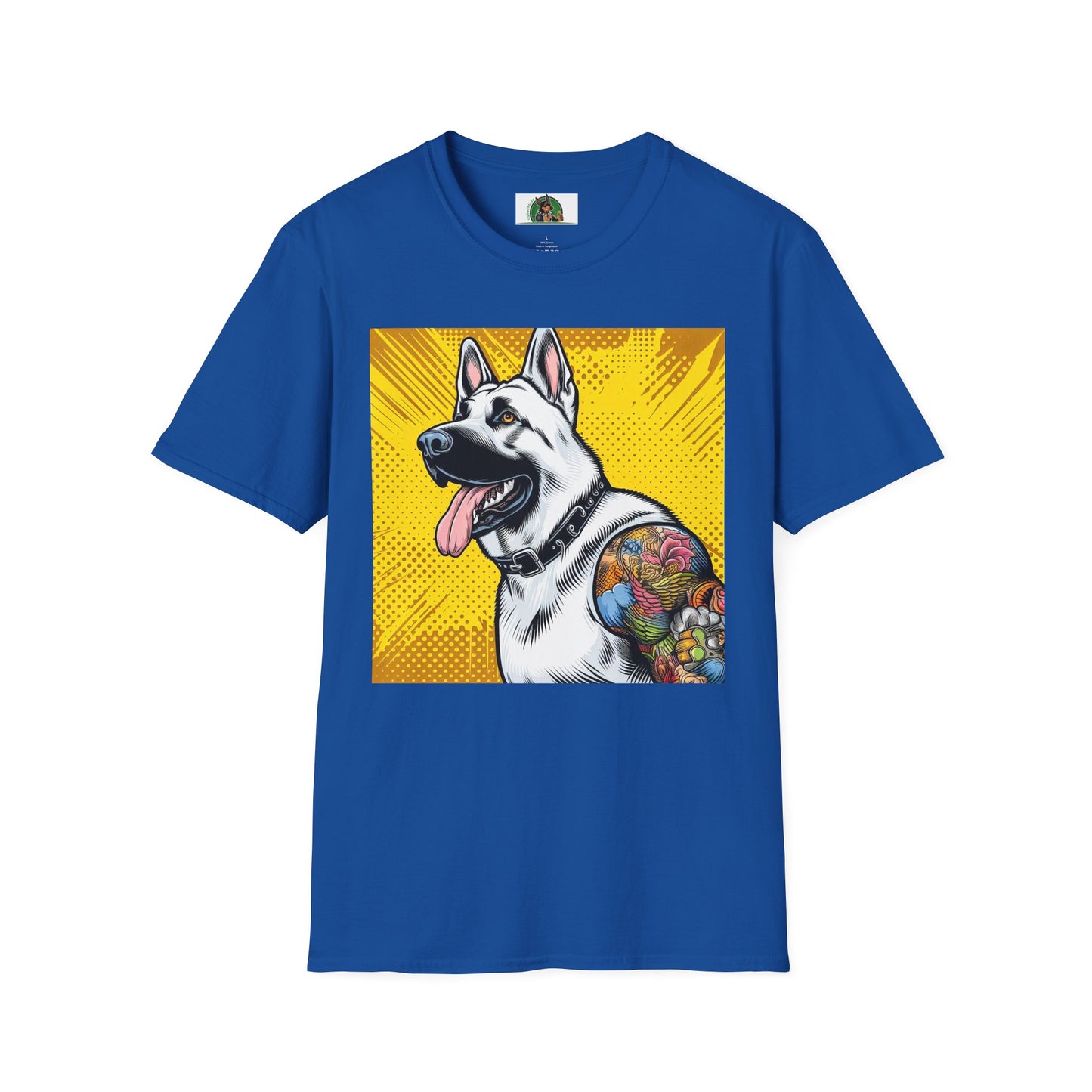 German Shepherd tattoo shirt T-Shirt Printify Royal S
