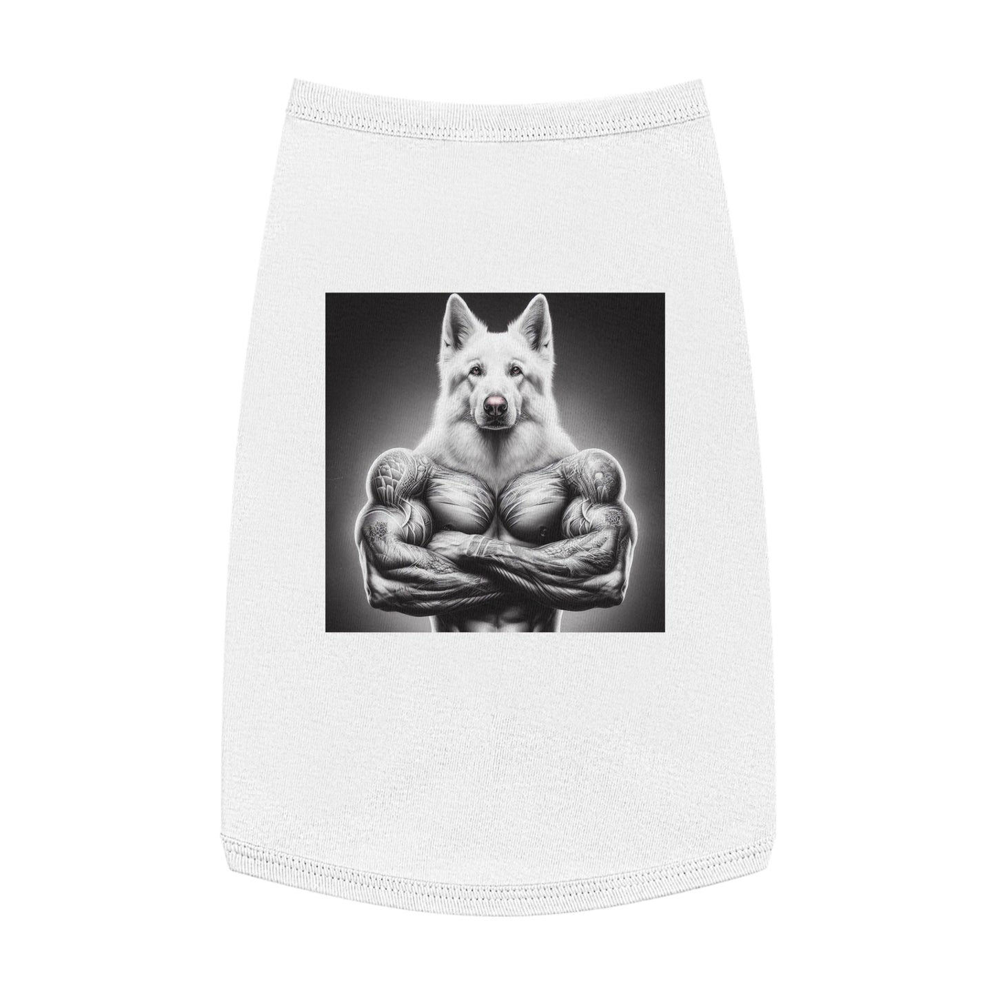 Pet Tank Top German Shepherd Pets Printify L White 