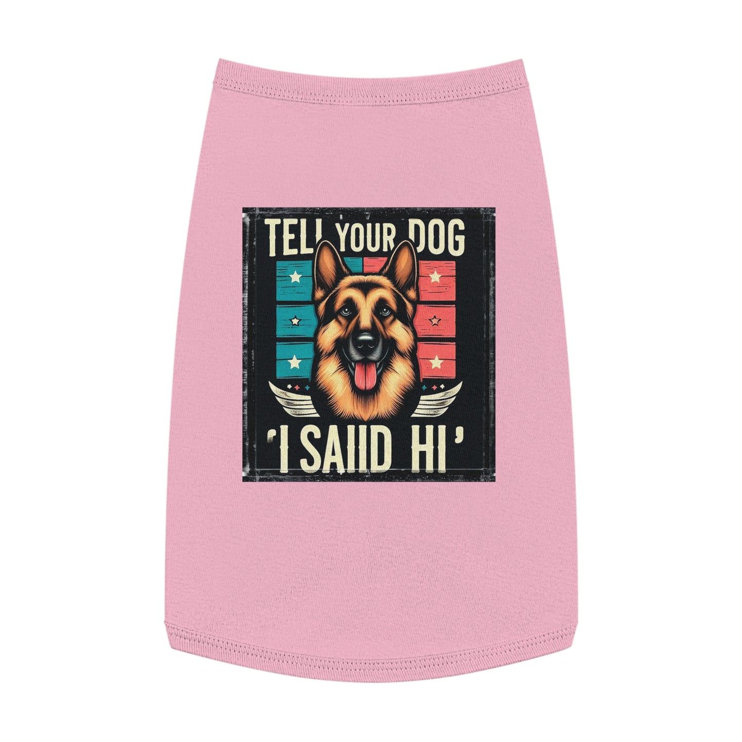 Pet Tank Top German Shepherd Pets Printify L Pink 