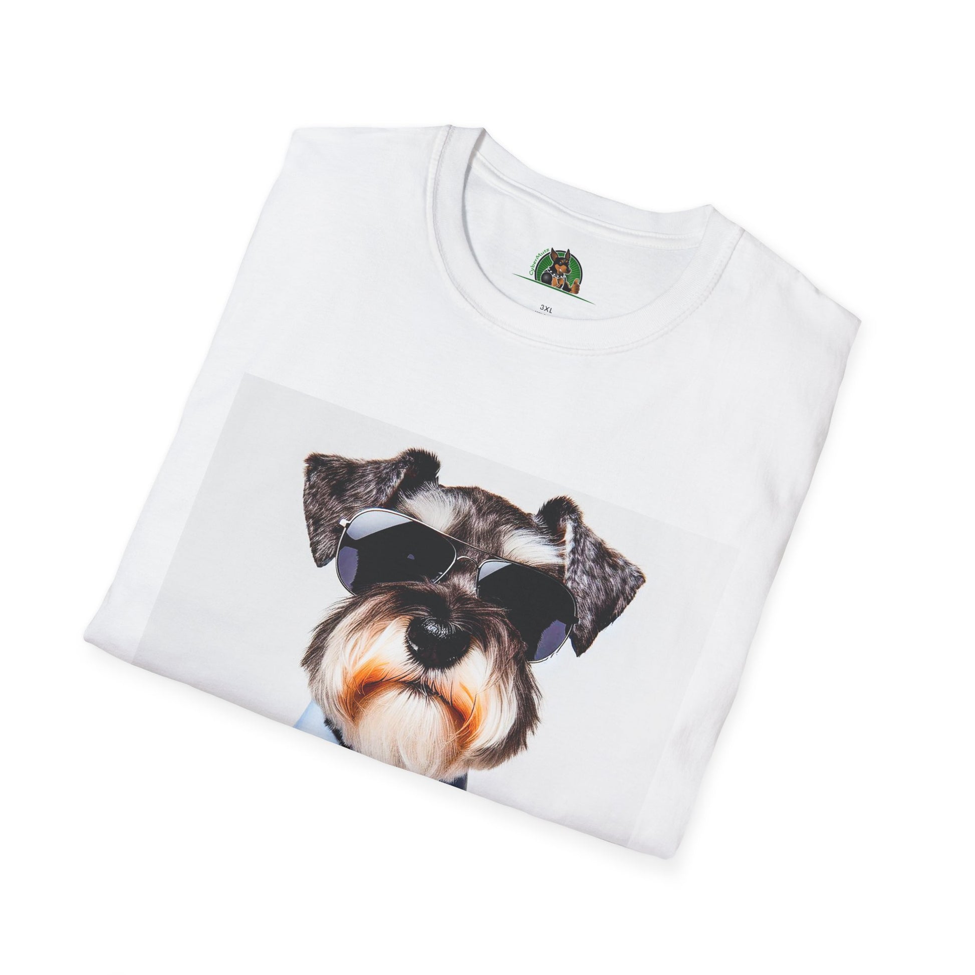 Schnauzer T-Shirt with Miniature Schnauzer Design T-Shirt Printify   