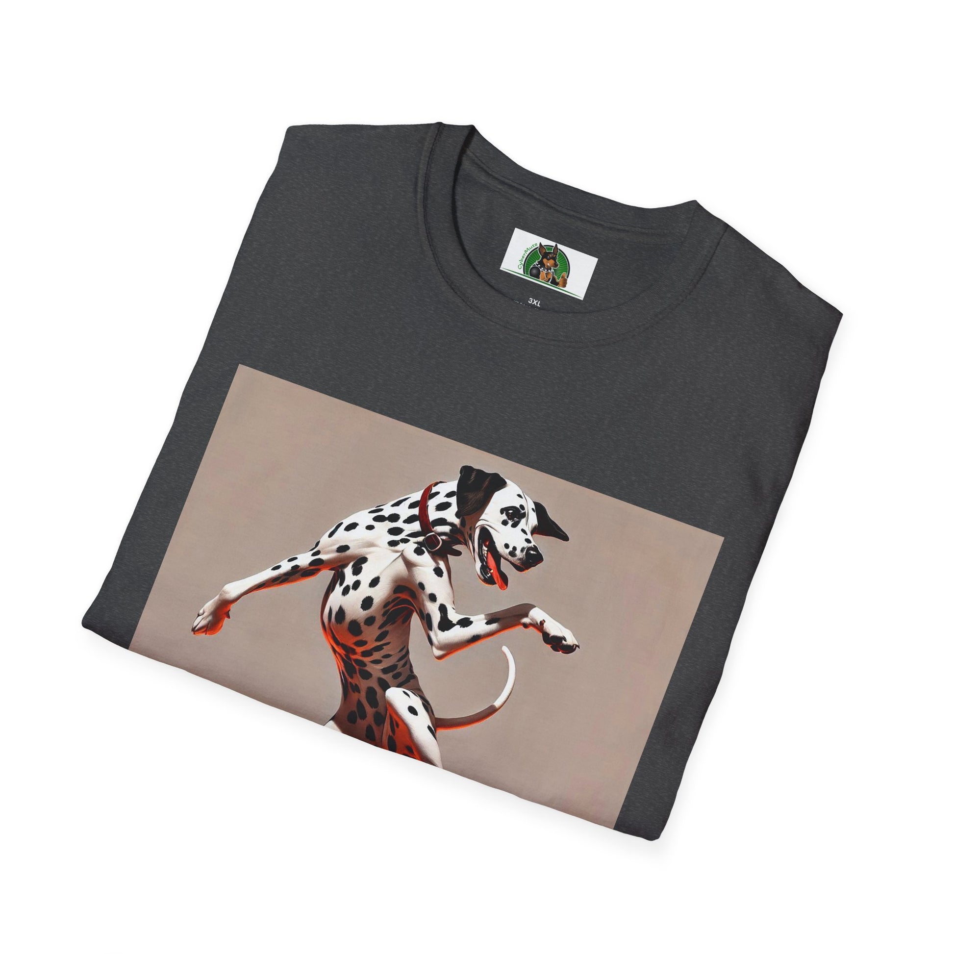 Dancing Dalmation Dog T-Shirt T-Shirt Printify