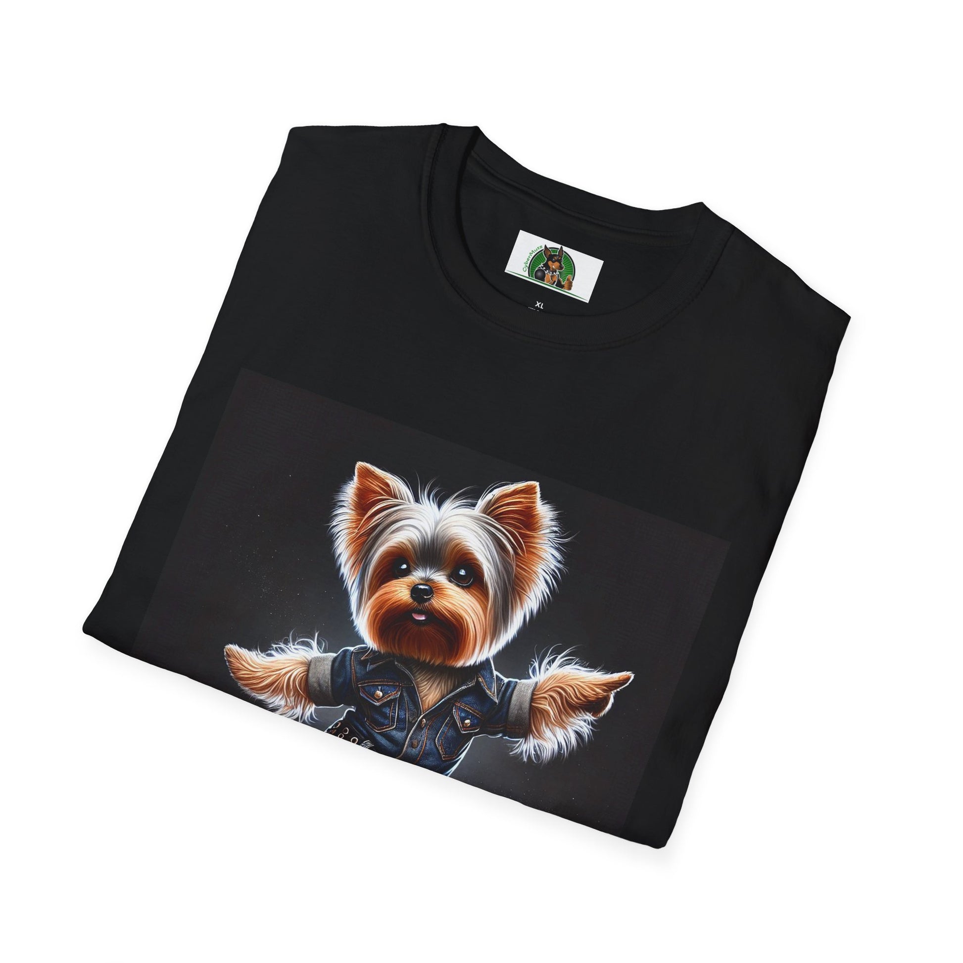 Yorkie Dancing T-Shirt T-Shirt Printify