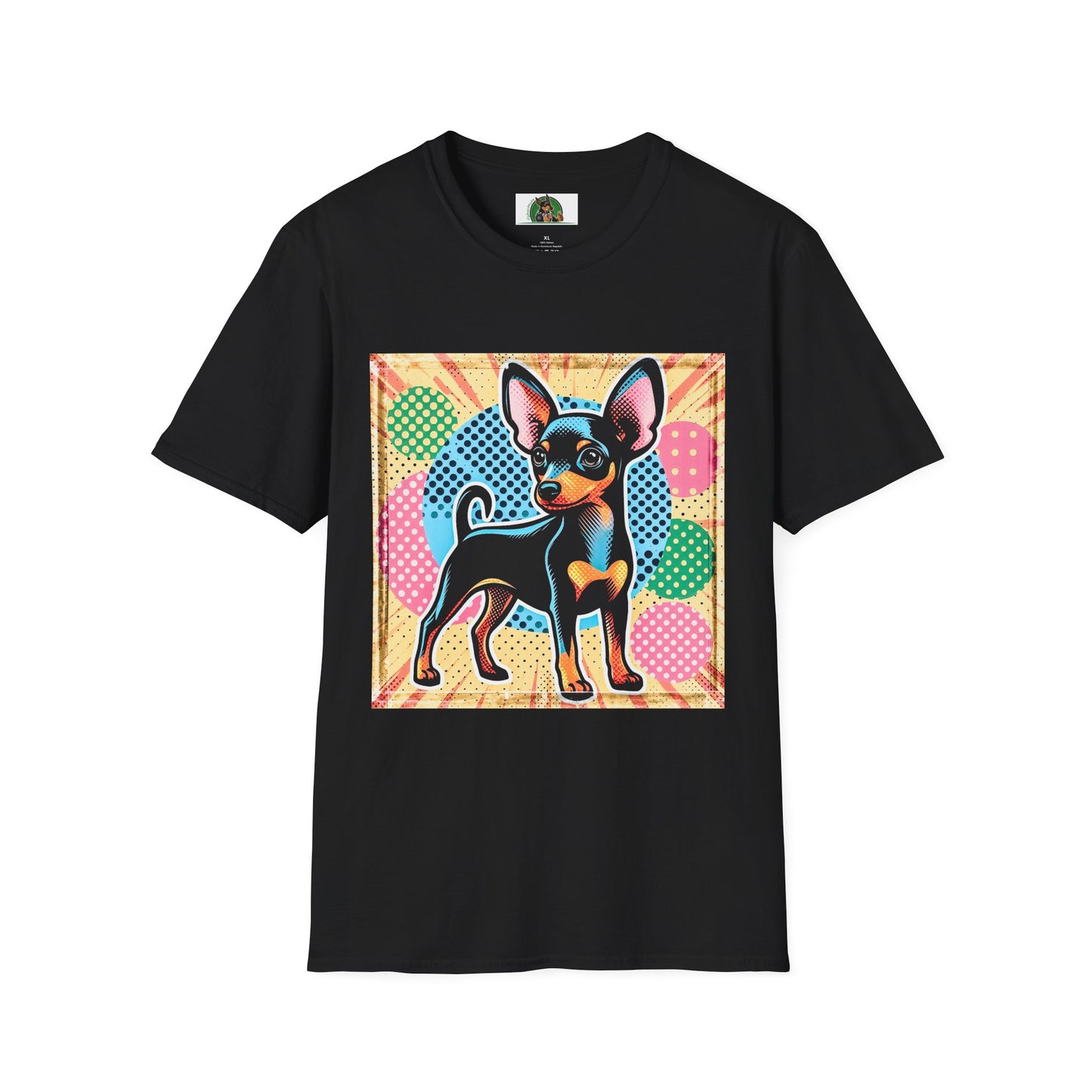 Min Pin T-Shirt T-Shirt Printify XS Black 