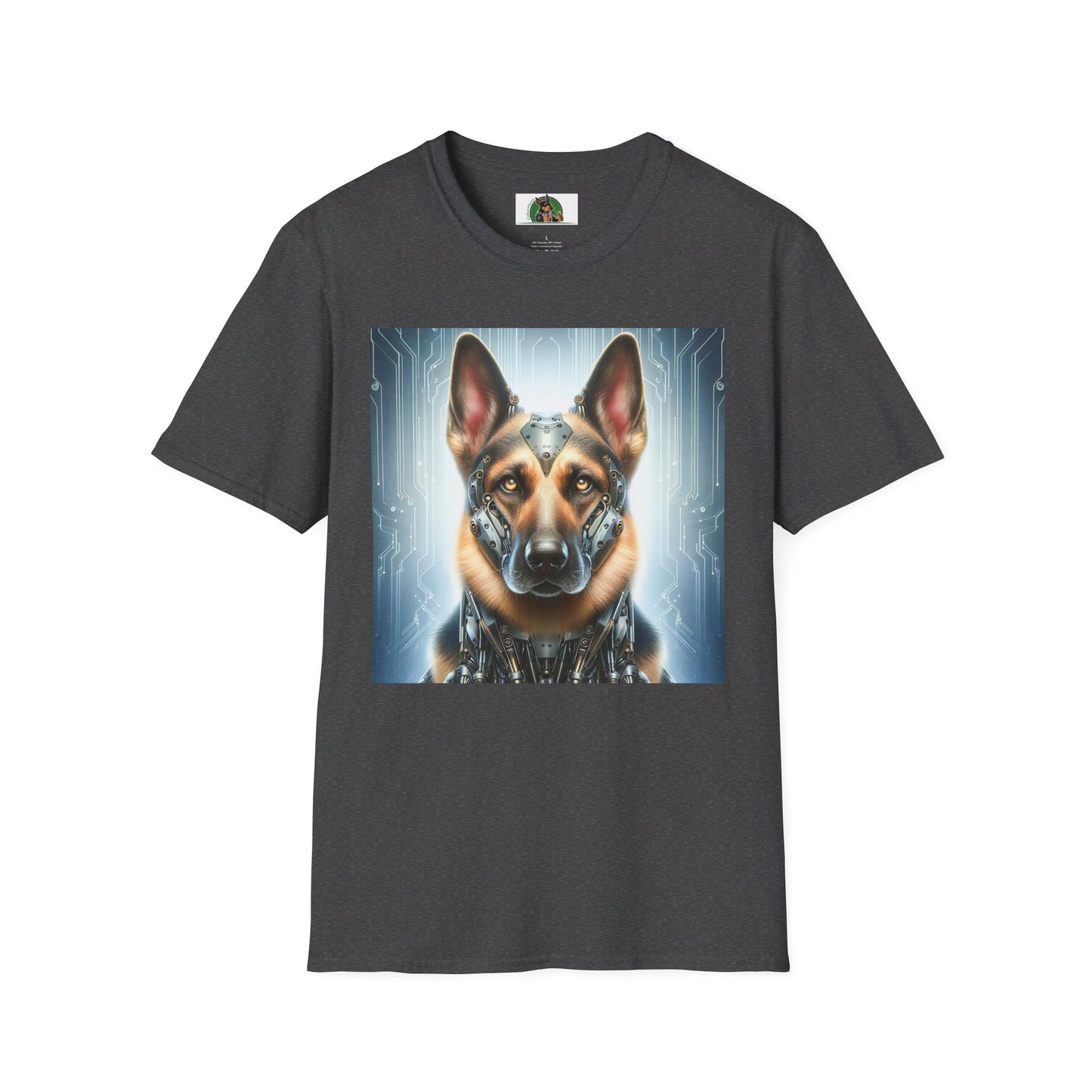 German Shepherd T-Shirt Printify Dark Heather S 