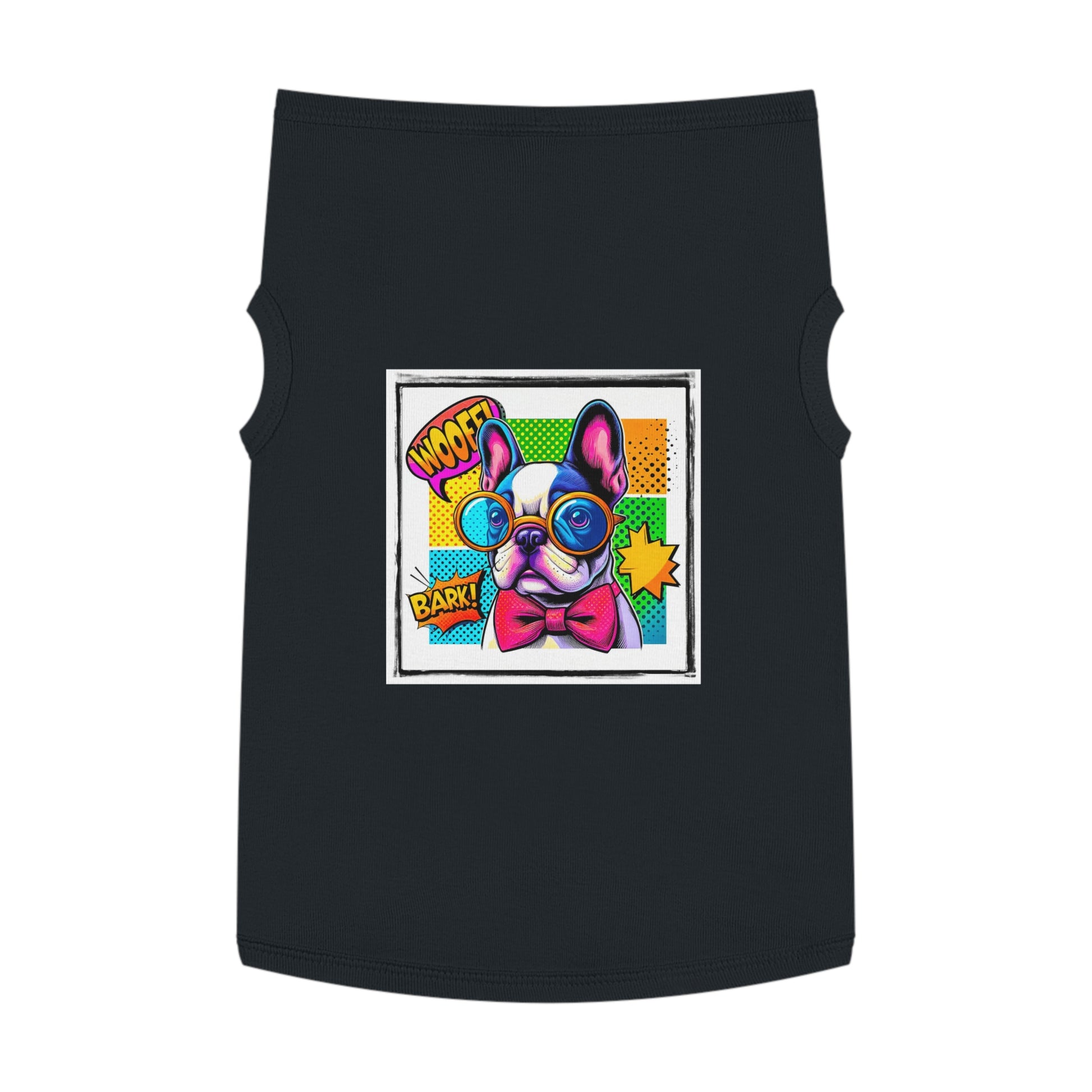 Wacky Pet Tank Top French Bulldog comic book t shirt Pets Printify