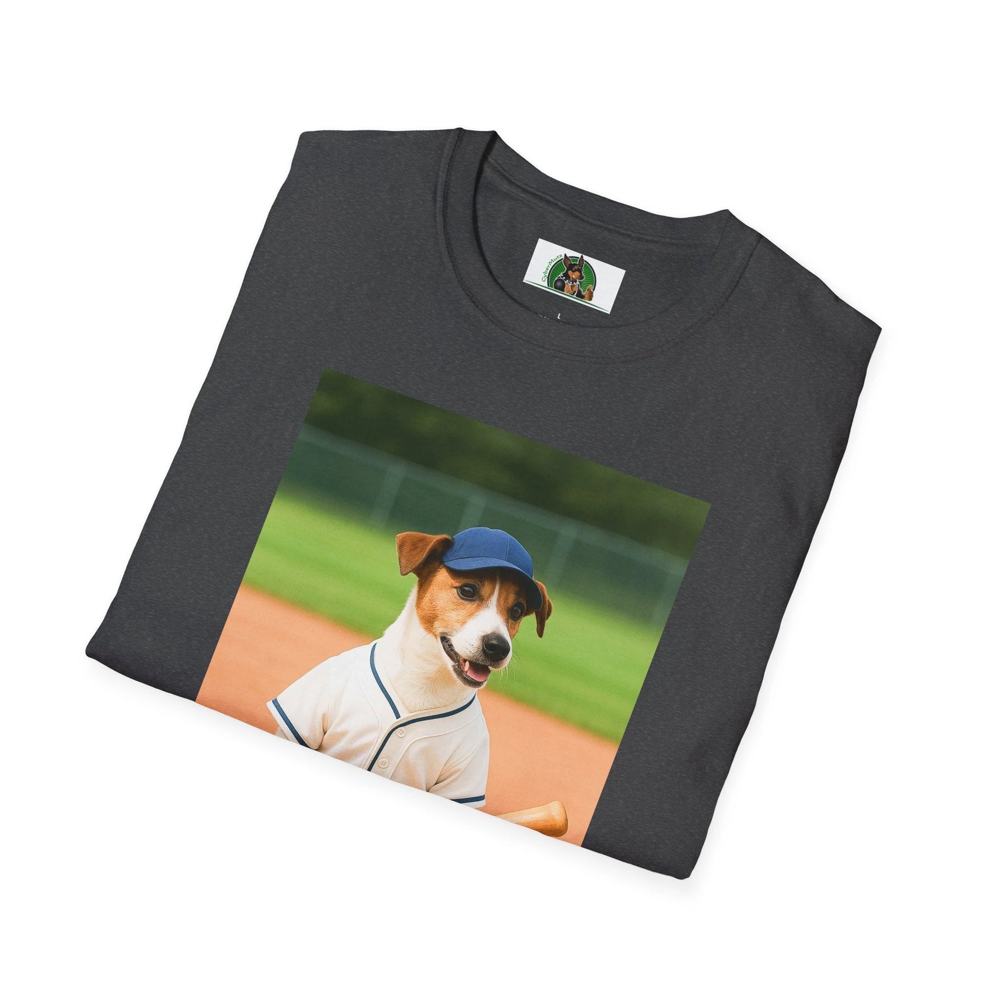 Jack Russell Baseball Tee — Sports Dog T-Shirt T-Shirt Printify