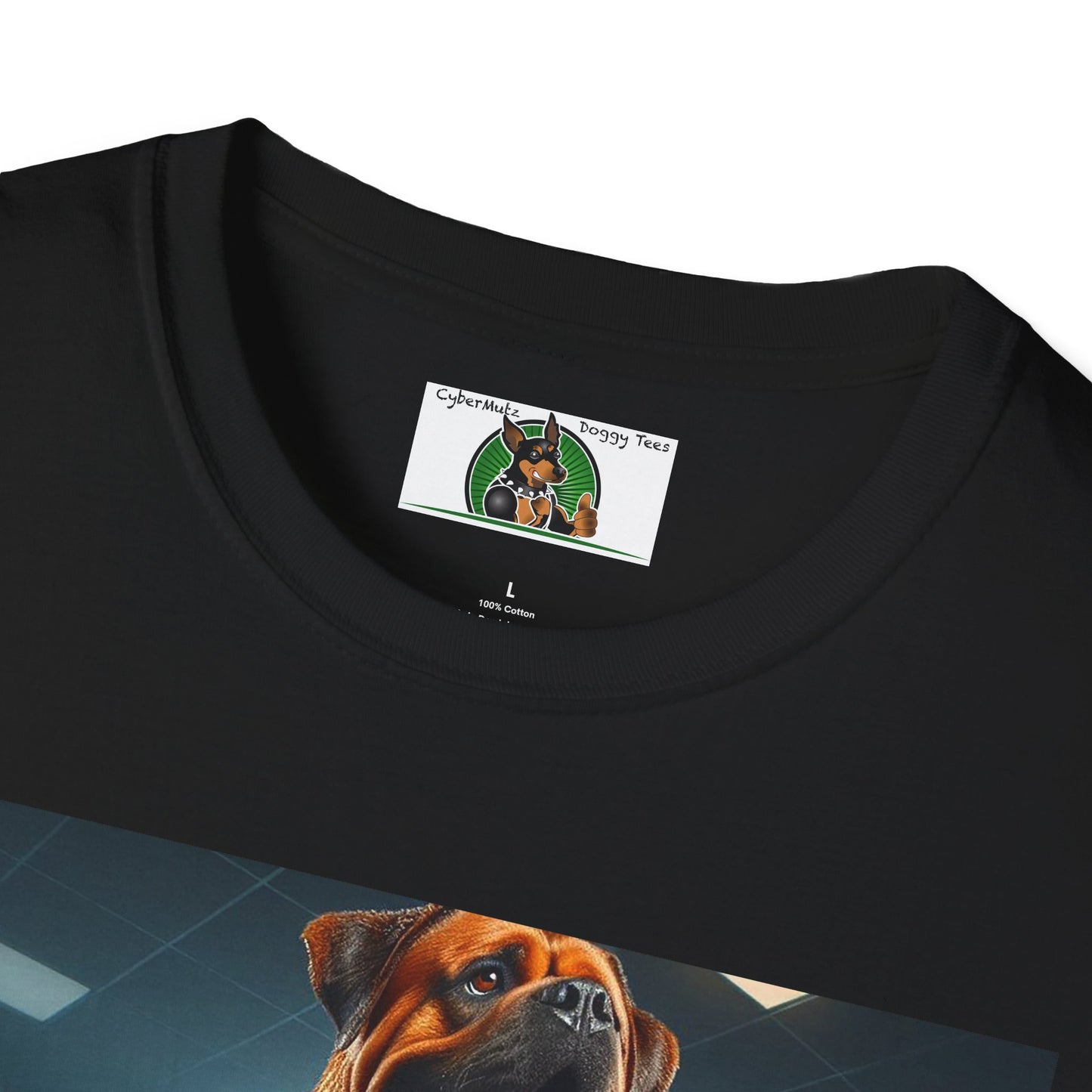 Wacky Muscle Dog T-Shirt Printify   