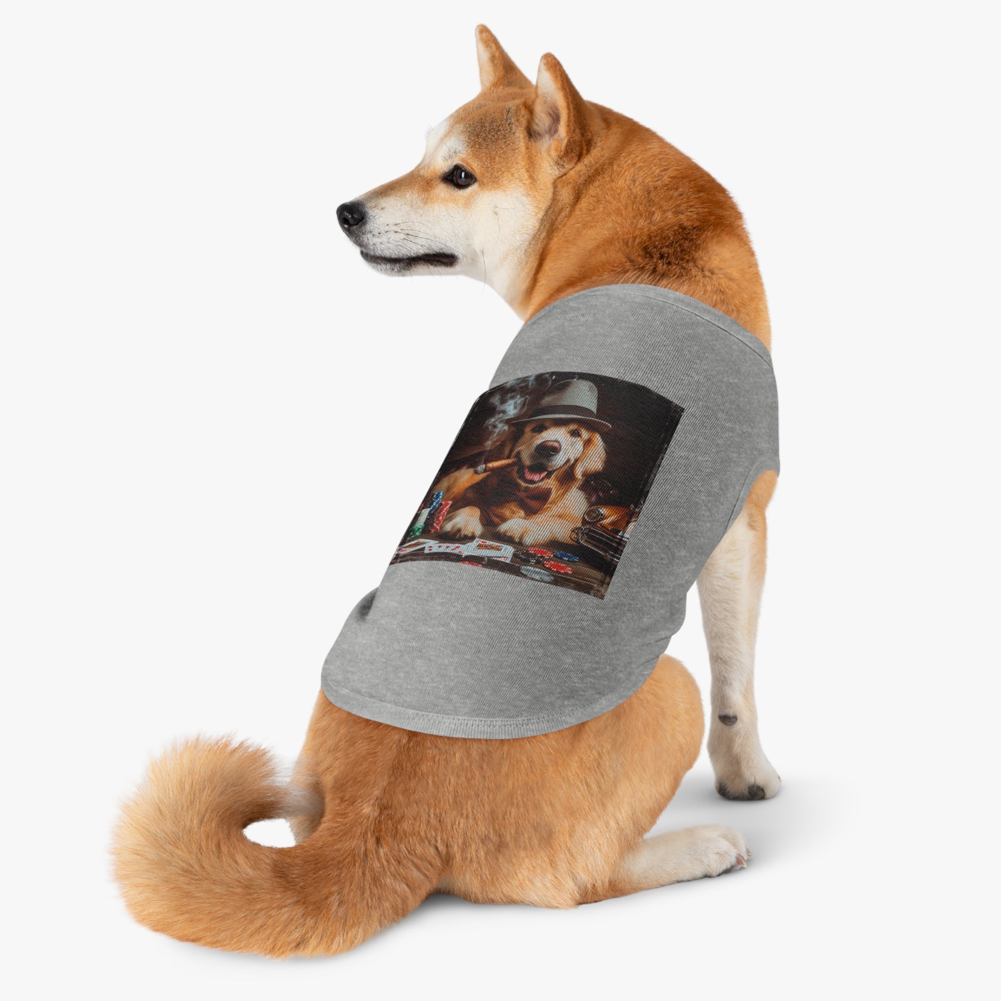 Golden Retriever pet tank top Pets Printify   