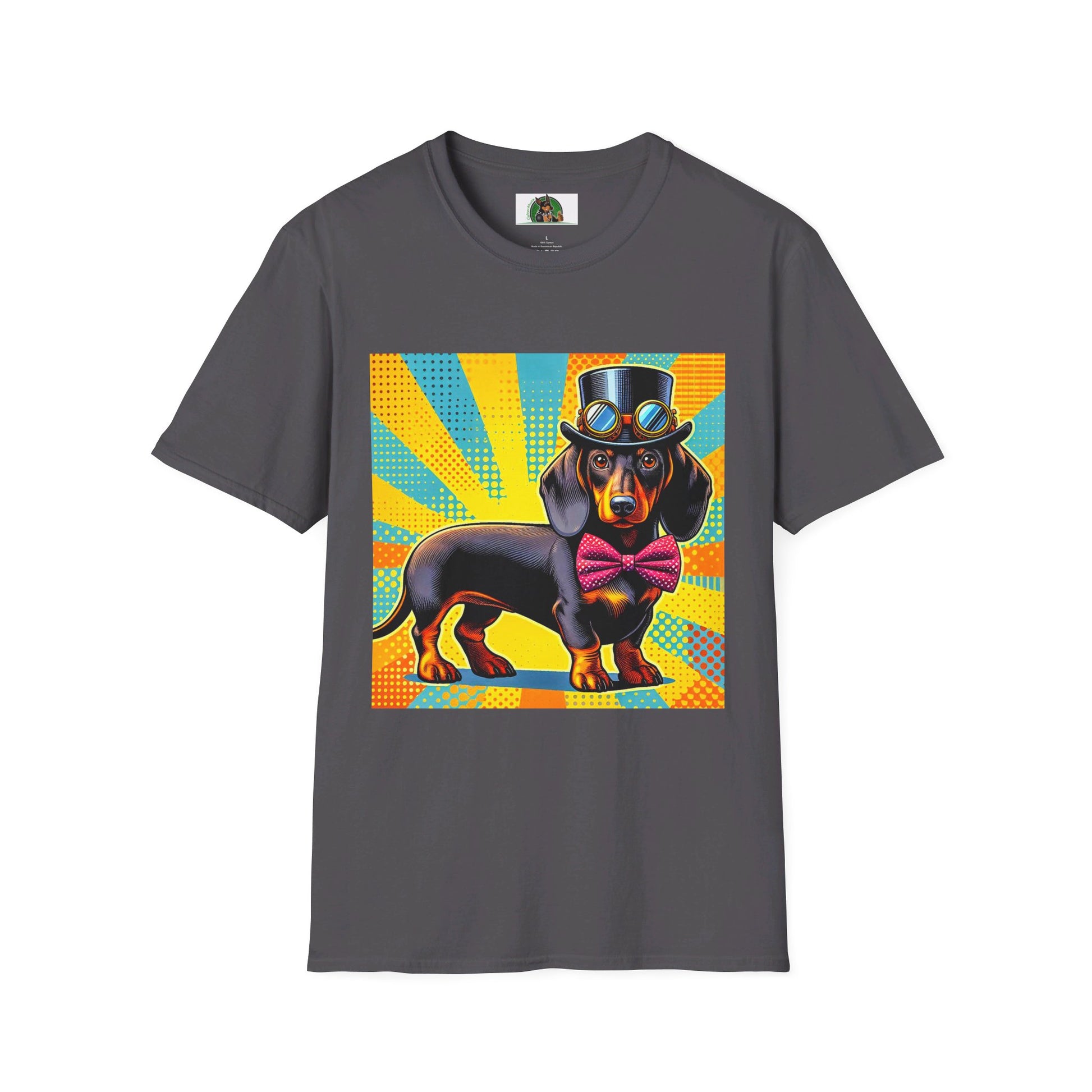 Dachshund T-Shirt Printify Charcoal S 