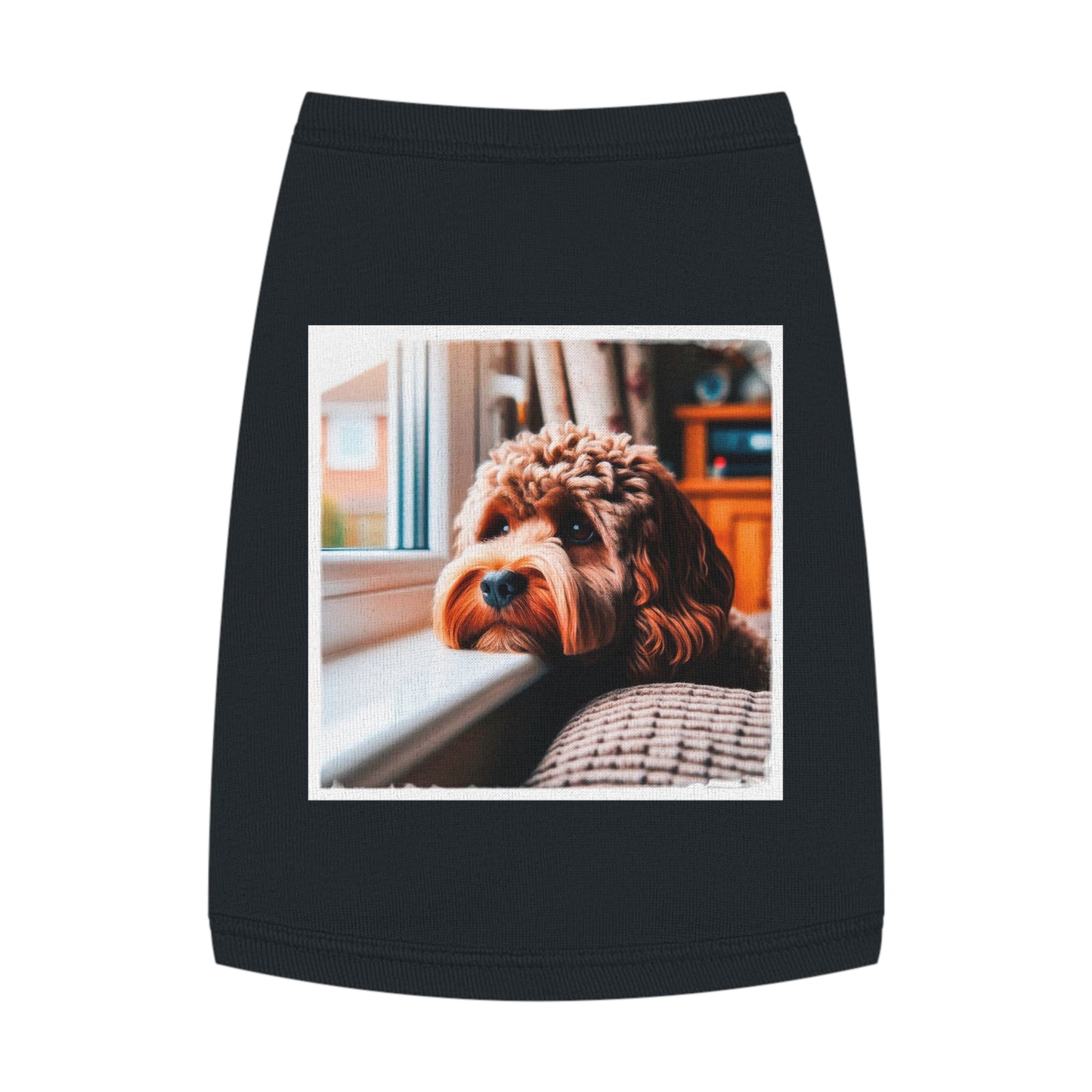 Pet Tank Top CockerPoo Pets Printify M Black