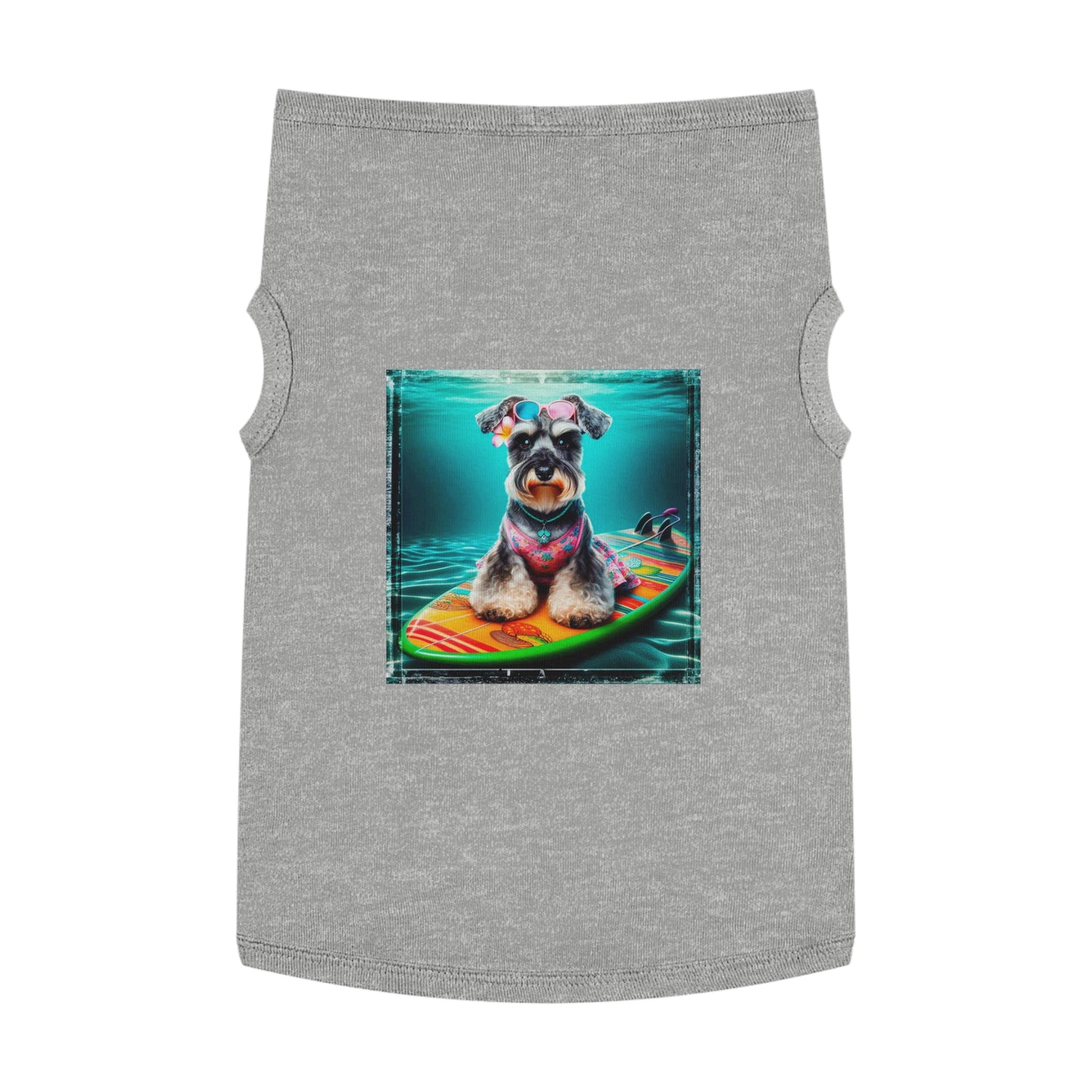 Pet Tank Top Miniature Schnauzer Pets Printify XL Heather 