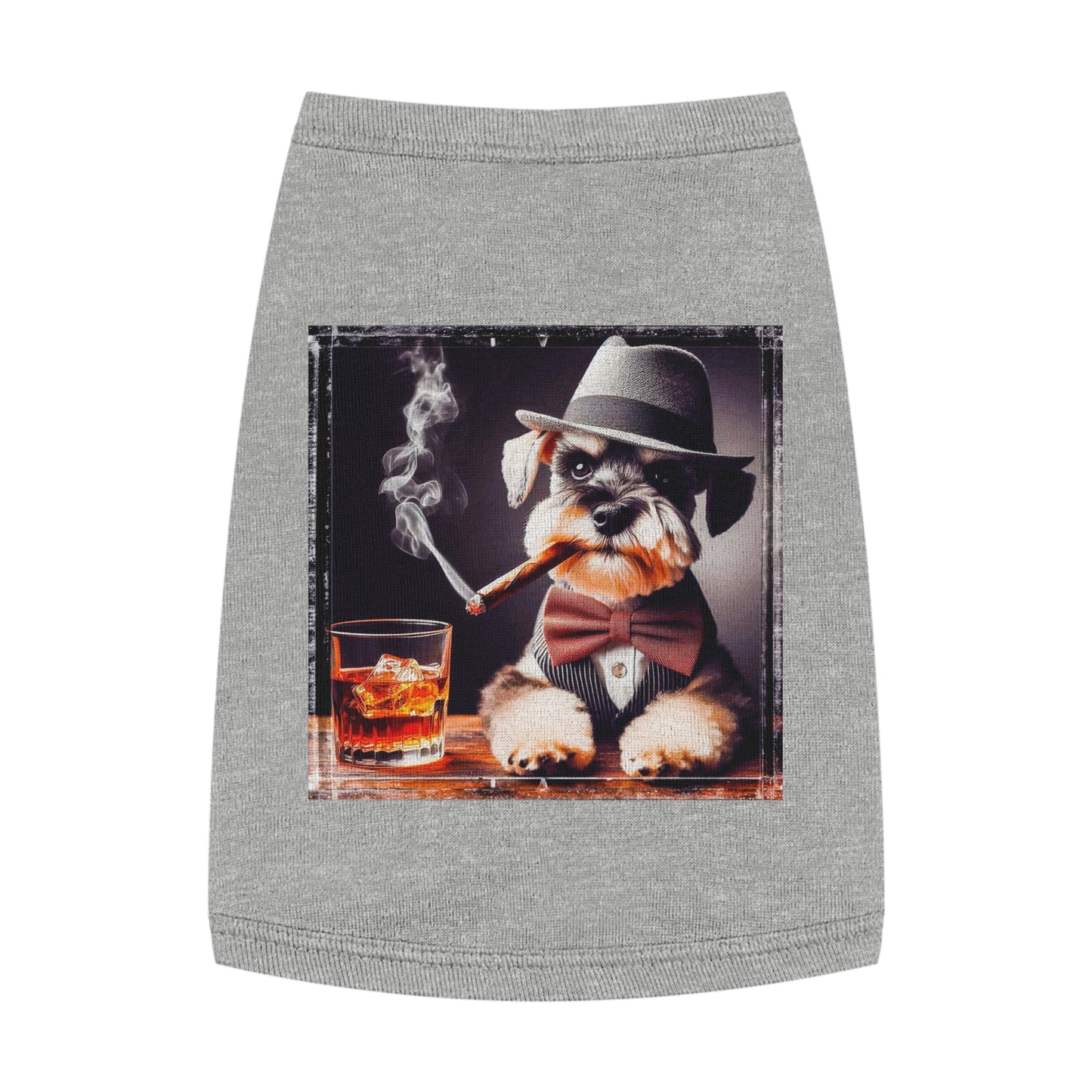 Pet Tank Top Miniature Schnauzer Pets Printify M Heather 