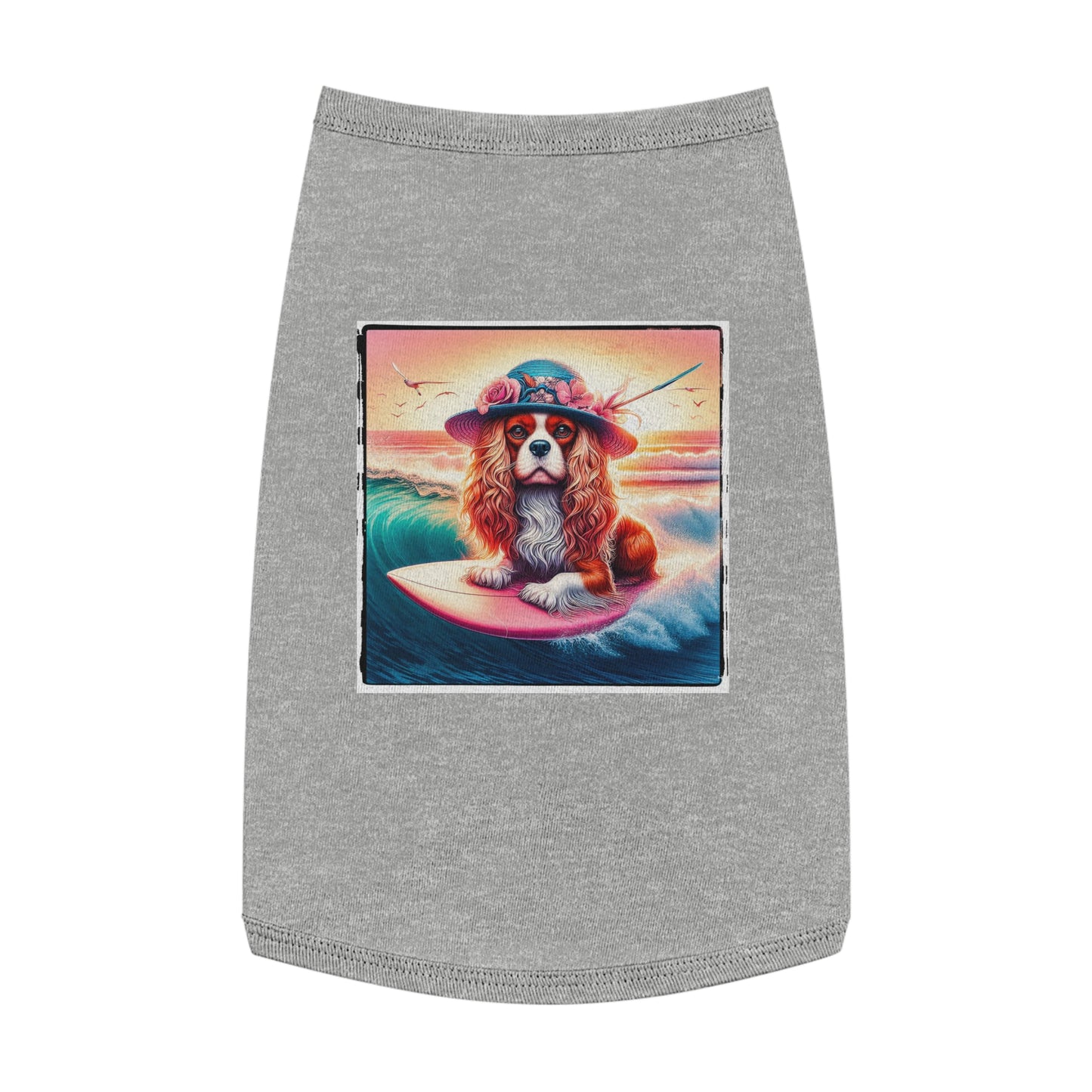 Pet Tank Top Cavalier King Charles Spaniel Pets Printify L Heather 